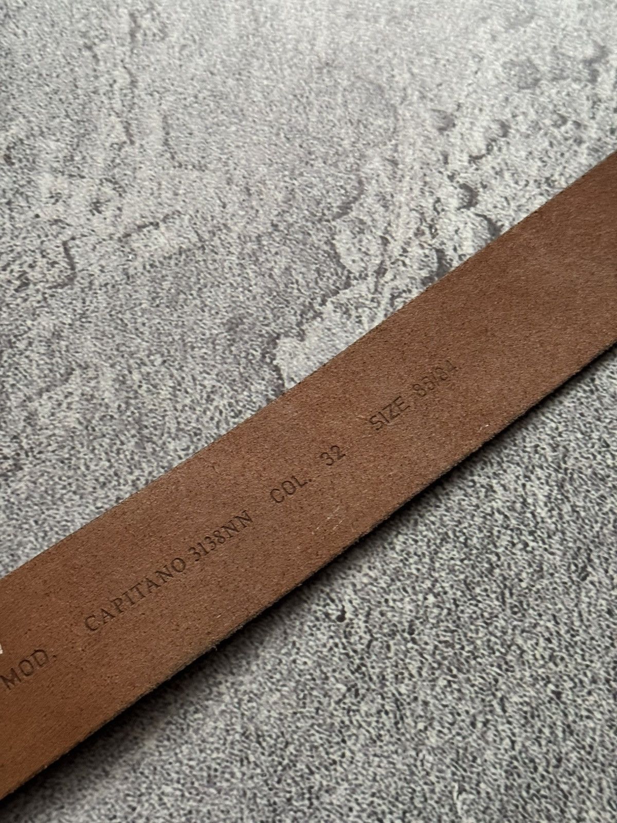 Diesel × Diesel Black Gold Diesel 100cm vintage brown leather belt biker Size ONE SIZE - 11 Thumbnail