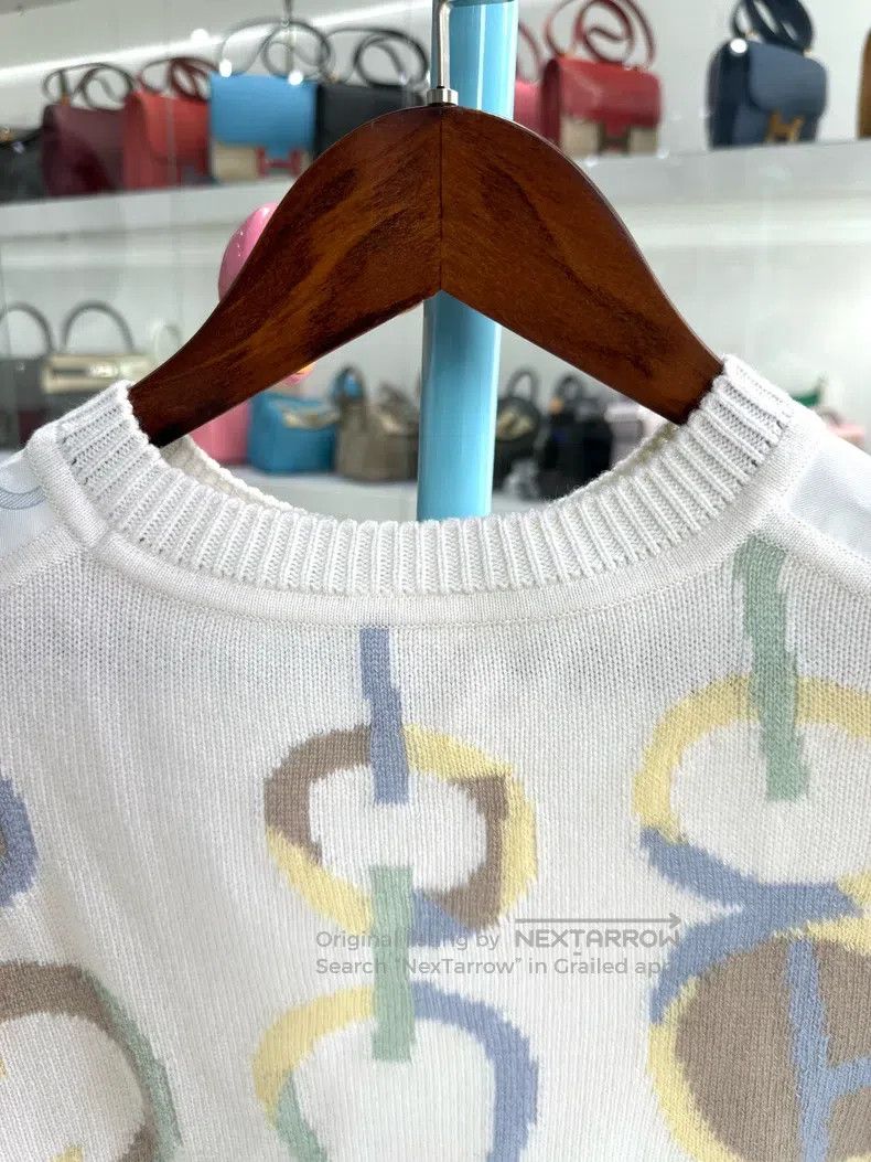 Hermes Hermes Silk knitwear, beige Size XXS / US 00 / IT 34 - 6 Thumbnail