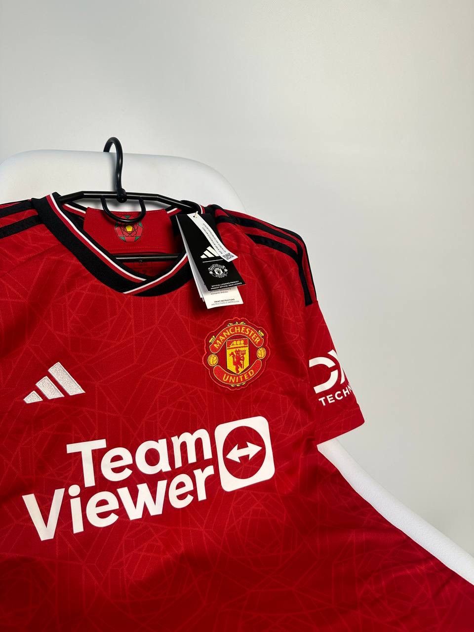 Adidas 2023 Soccer Jersey Manchester United Home Tee Garnacho#17 Size US S / EU 44-46 / 1 - 3 Thumbnail