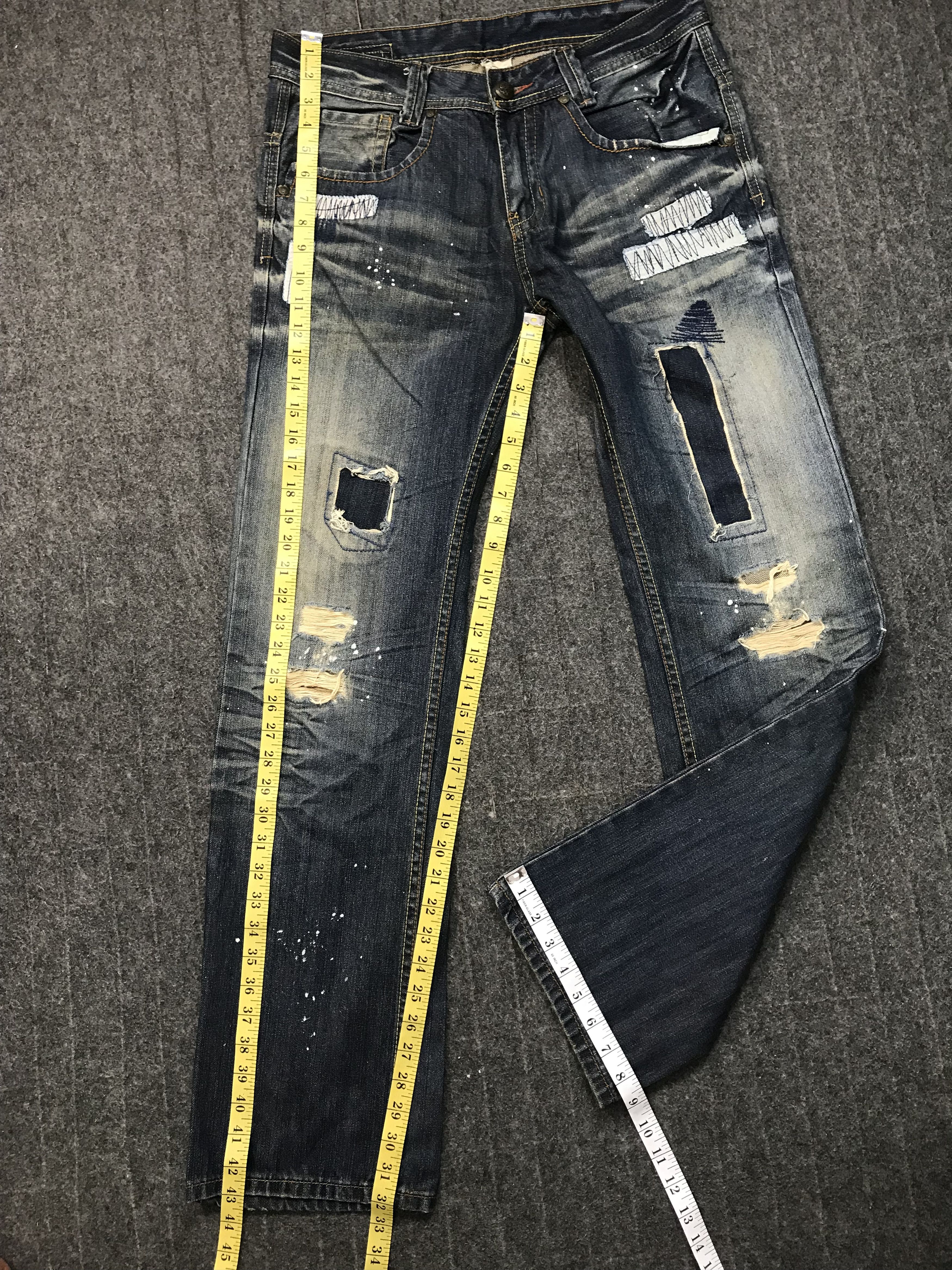 Robins Jeans Distressed Styled Japanese Robins Jeans Straight Cut Size US 32 / EU 48 - 11 Thumbnail