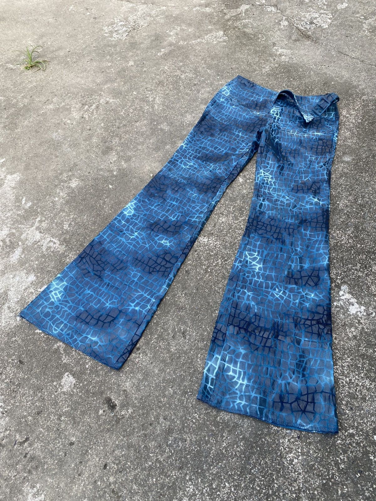 Other Plastic Coated Velvet Line Flare Pant Size 27" / US 4 / IT 40 - 3 Thumbnail
