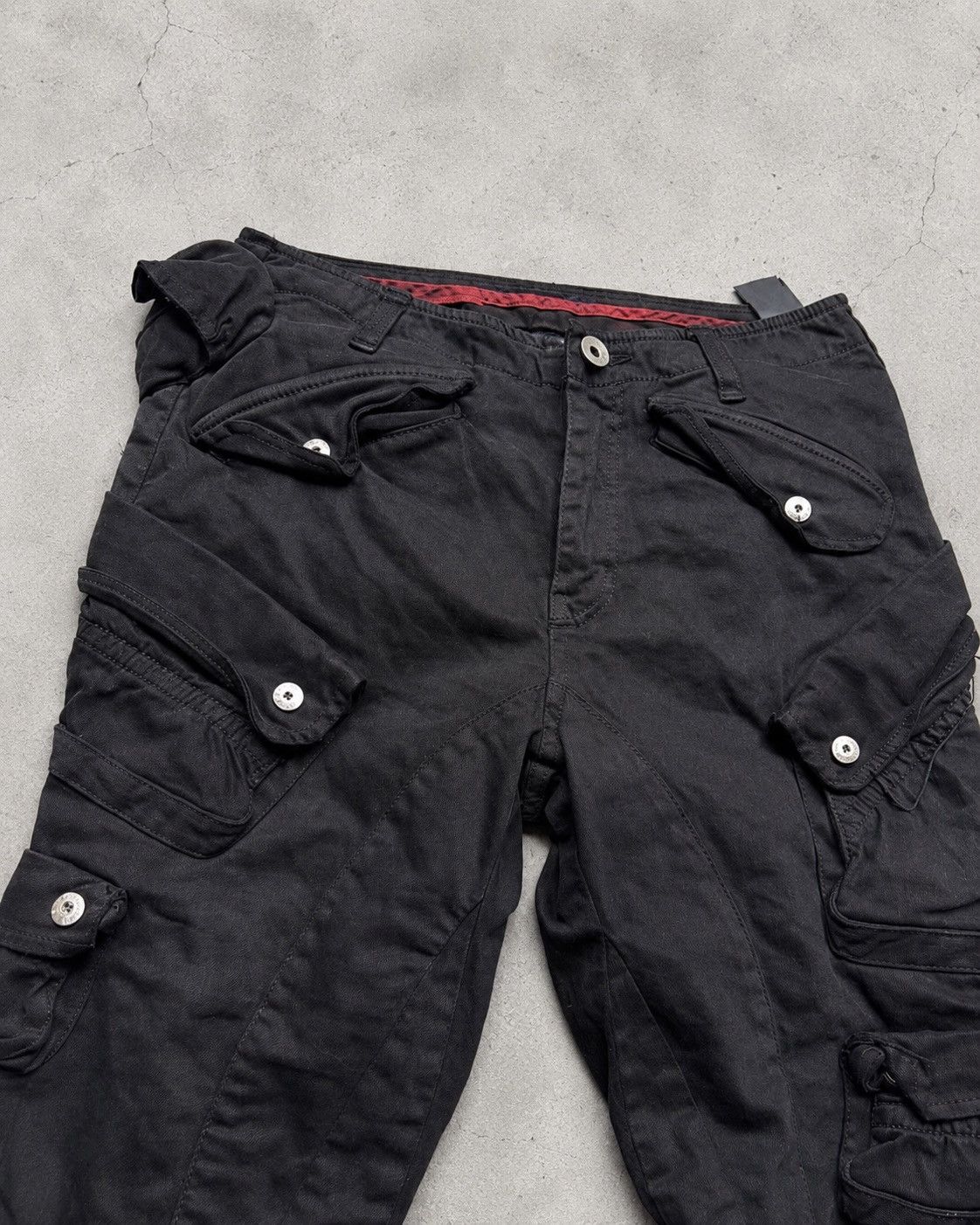 Japanese Brand ildf Lace up flare cargo pants not julius Size US 28 / EU 44 - 3 Thumbnail