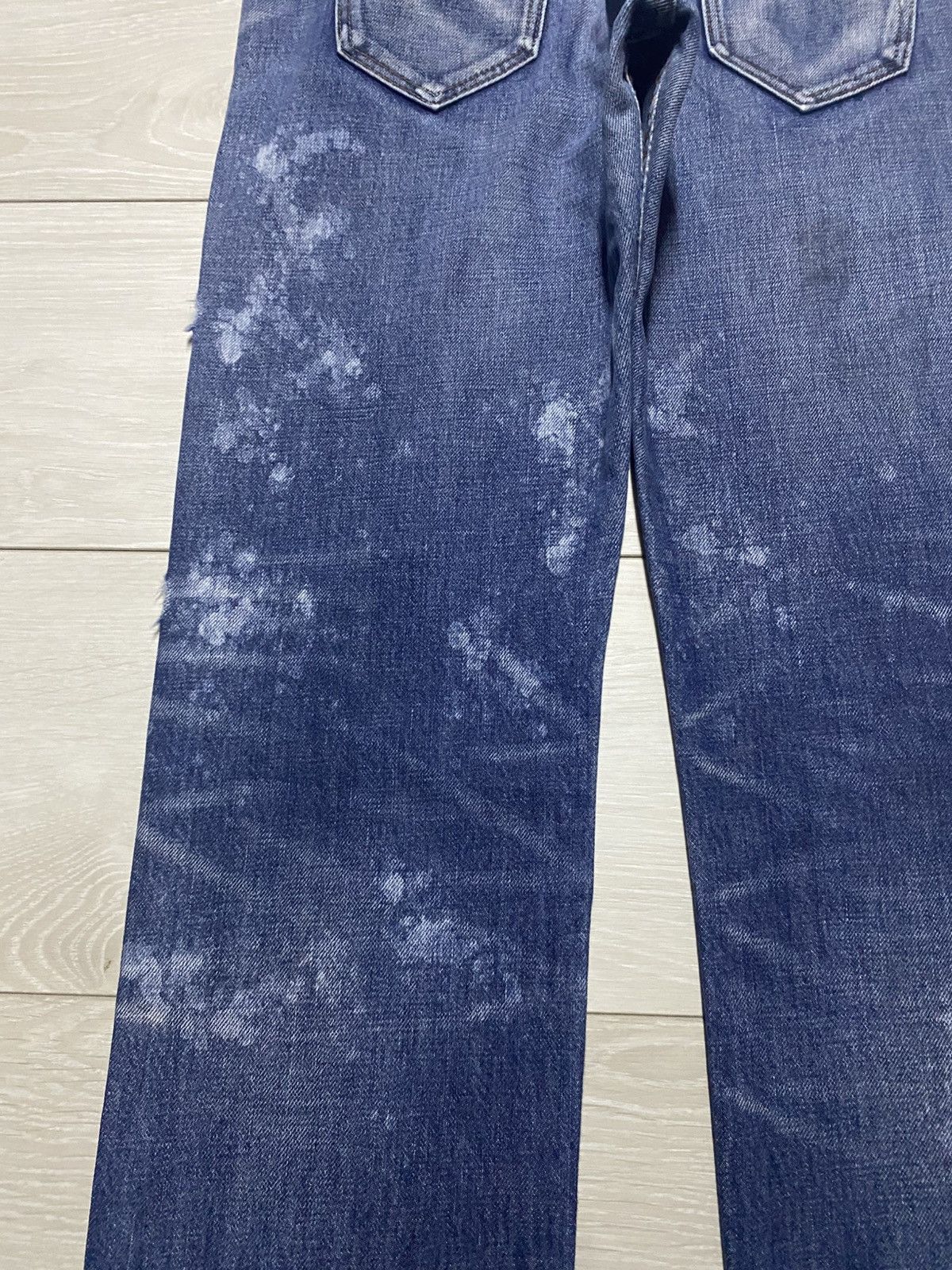 Japanese Brand Japanese Brand RnaSlang Bleach Splatter Slim Fit Jeans Size US 33 - 11 Thumbnail