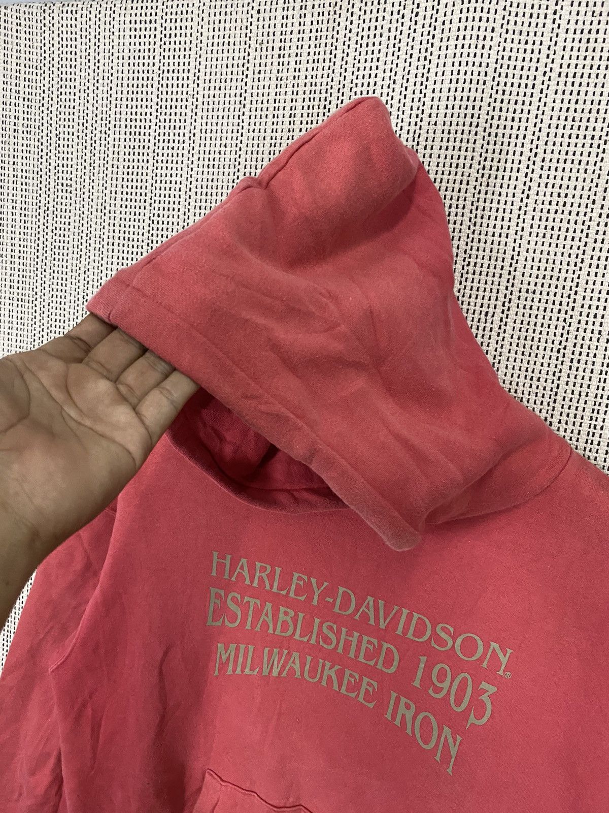 Harley Davidson × Vintage Vintage harley davidson milwaukee iron hoodie Size US L / EU 52-54 / 3 - 9 Thumbnail