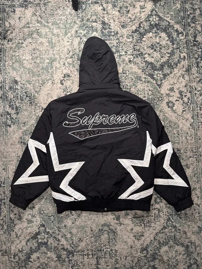 Supreme Stars Puffy Jacket | Grailed