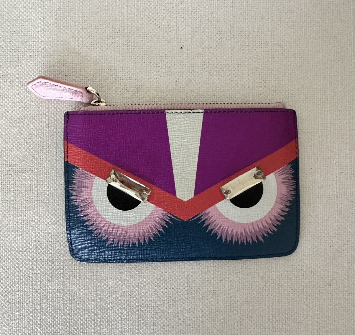 CRYSTAL EYE MONSTER FACE CARD CASE