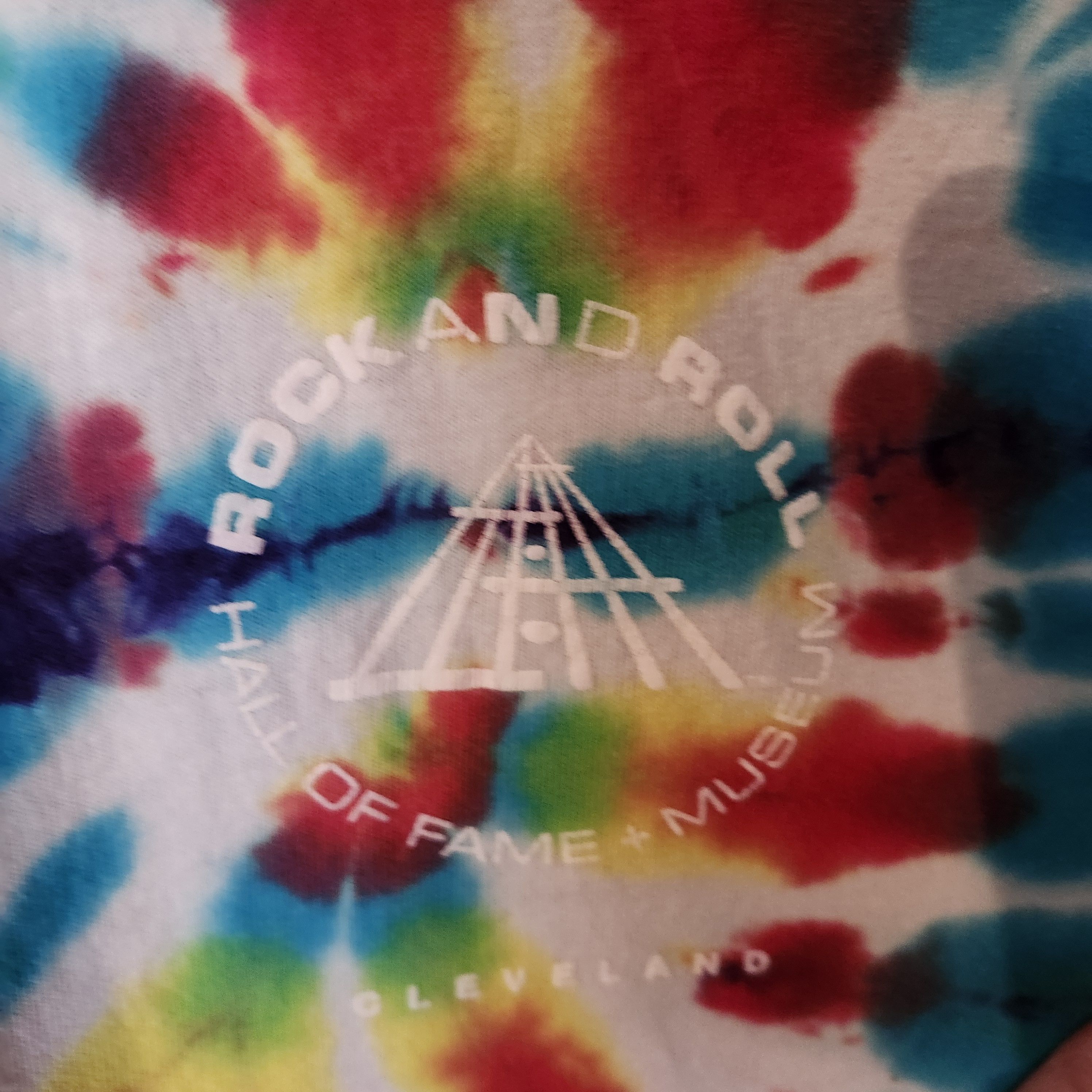 Anvil Rock & Roll Hall of Fame Tie Dye T-Shirt Men's 2XL Cleveland Size US XXL / EU 58 / 5 - 9 Thumbnail