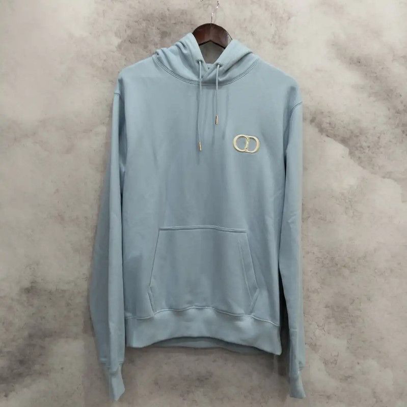 Dior Dior Light Blue Cotton Hoodie for Men 0089 Size US L / EU 52-54 / 3 - 1 Thumbnail