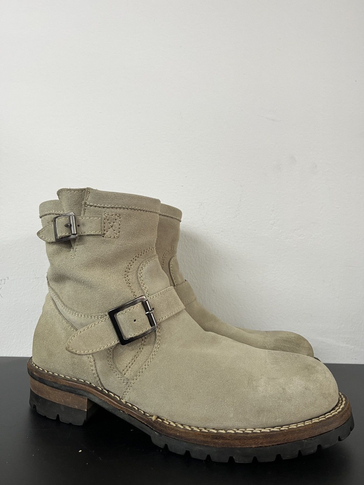 Dirk Bikkembergs Archive Japan Jackrose Suede Leather Engineer Boots Size US 9 / EU 42 - 1 Thumbnail