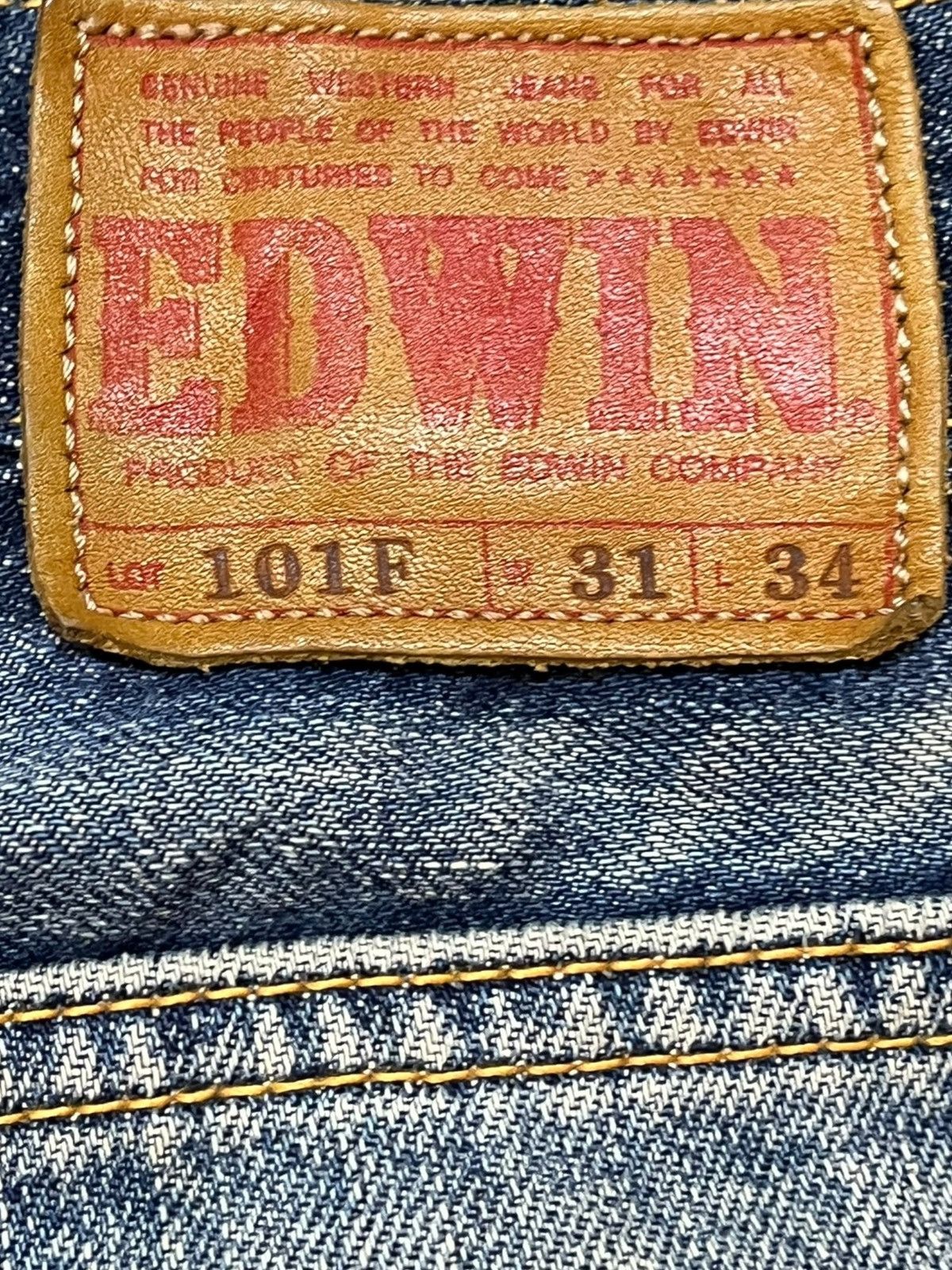 Edwin Vintage Edwin 101F Flare Faded Distressed Denim Size US 30 / EU 46 - 10 Thumbnail