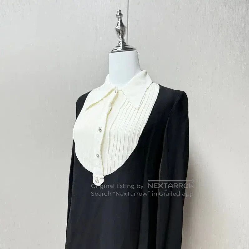 Miu Miu Miu Miu Color Block Long Sleeve Dress . Size S / US 4 / IT 40 - 3 Thumbnail
