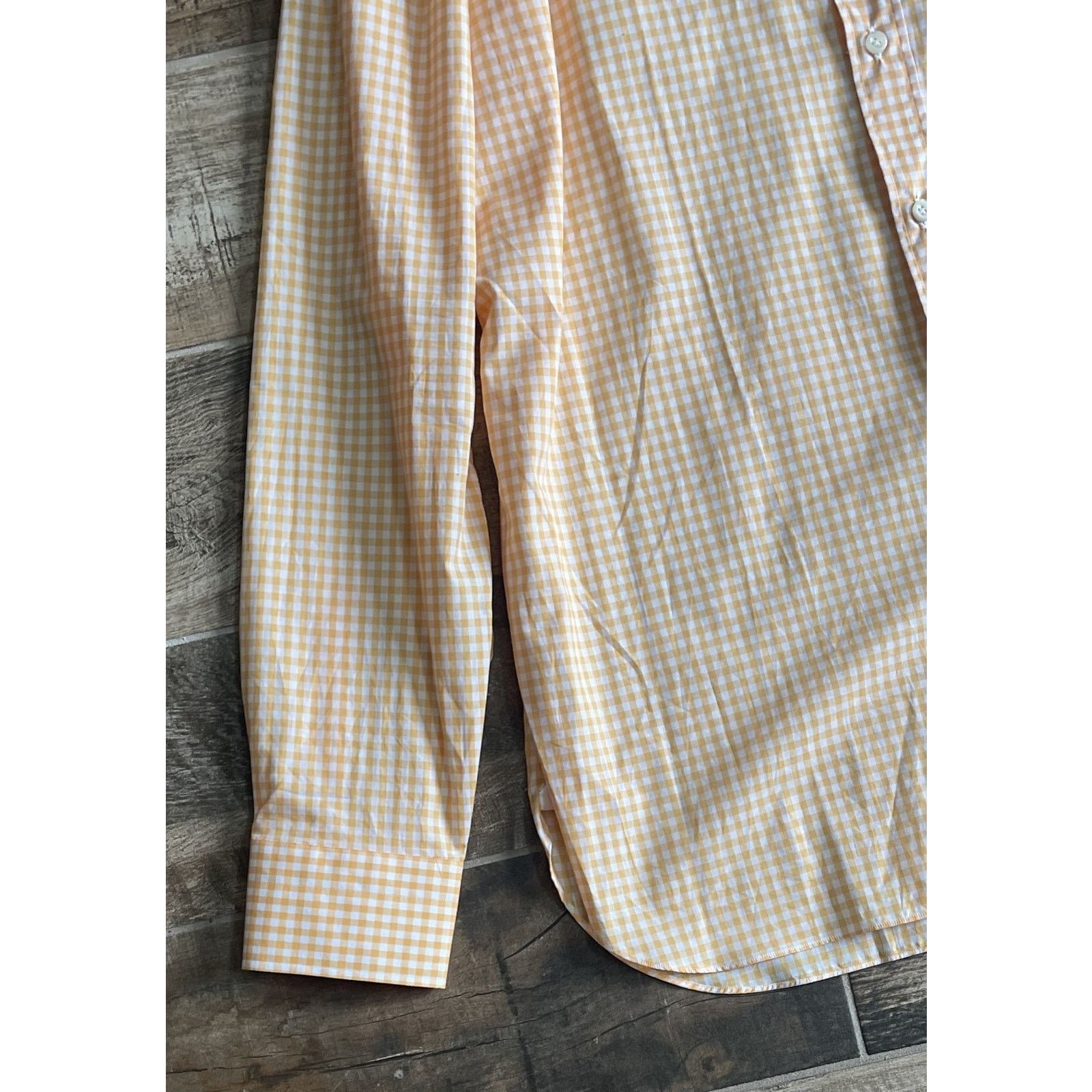 Luigi Borrelli $695 NWT Luigi Borrelli Napoli Dress Shirt Yellow 43/17 Size US XL / EU 56 / 4 - 4 Thumbnail