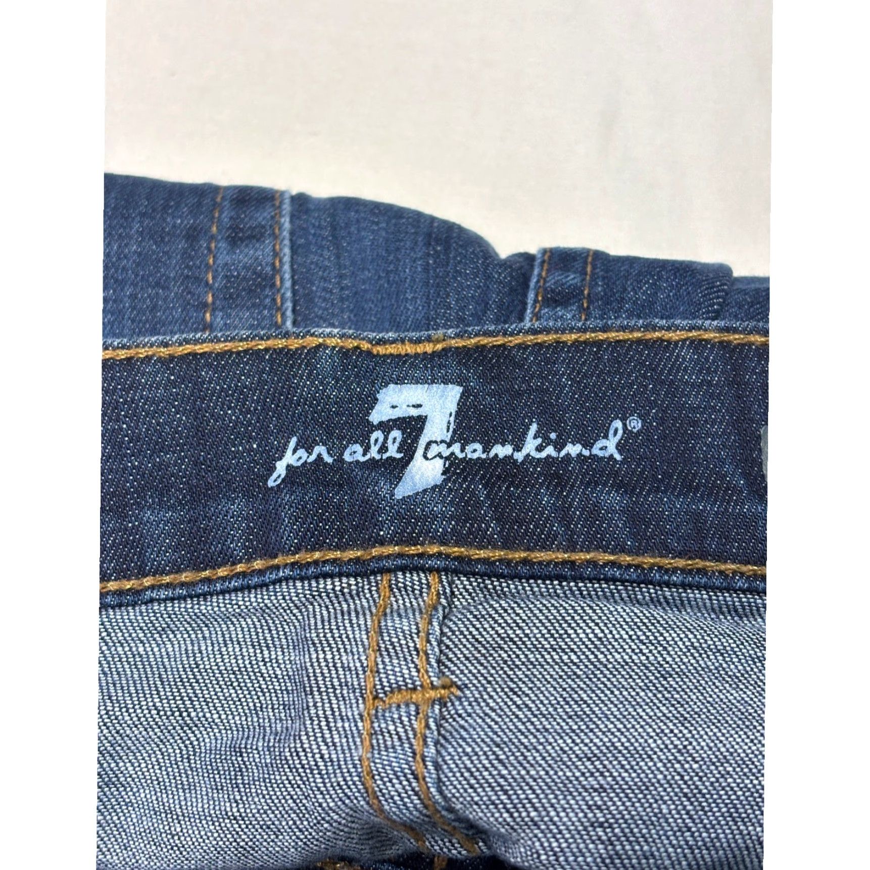 7 For All Mankind 7 For All Mankind Carsen Jeans Dark Wash Straight Leg Mens 29x27 Denim Cotton Blend Stretch USA Made USA Size US 29 - 5 Thumbnail