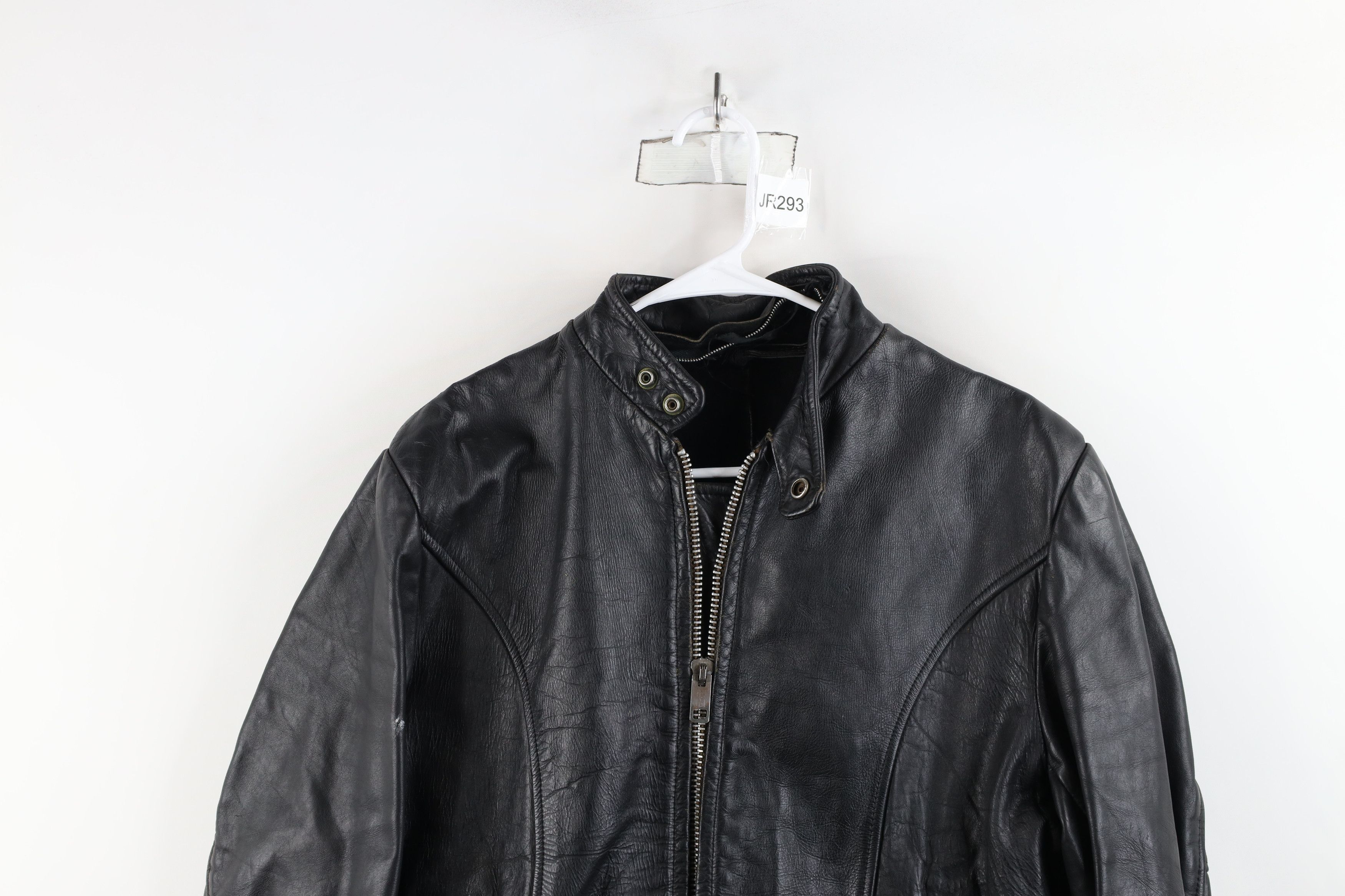 Vintage Vintage 70s Cafe Racer Motorcycle Bomber Jacket Black USA Size US L / EU 52-54 / 3 - 2 Thumbnail