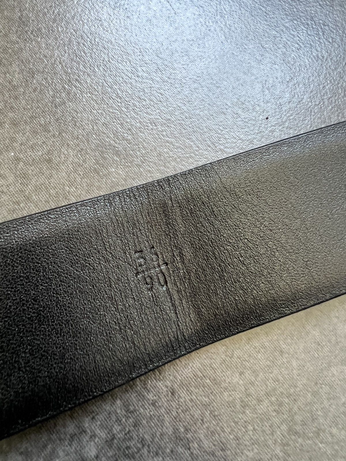 Prada Prada Vintage 00s Miu Miu Leather Logo Metal Buckle Y2K Belt Size ONE SIZE - 9 Thumbnail