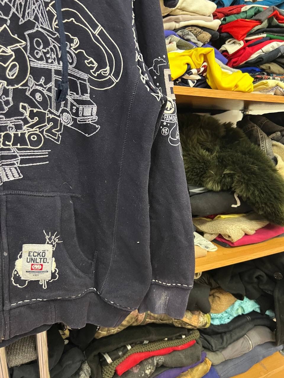 Ecko Unltd. × Japanese Brand Crazy Y2K Ecko Unltd. Zip-Up Hoodie Size US L / EU 52-54 / 3 - 5 Thumbnail