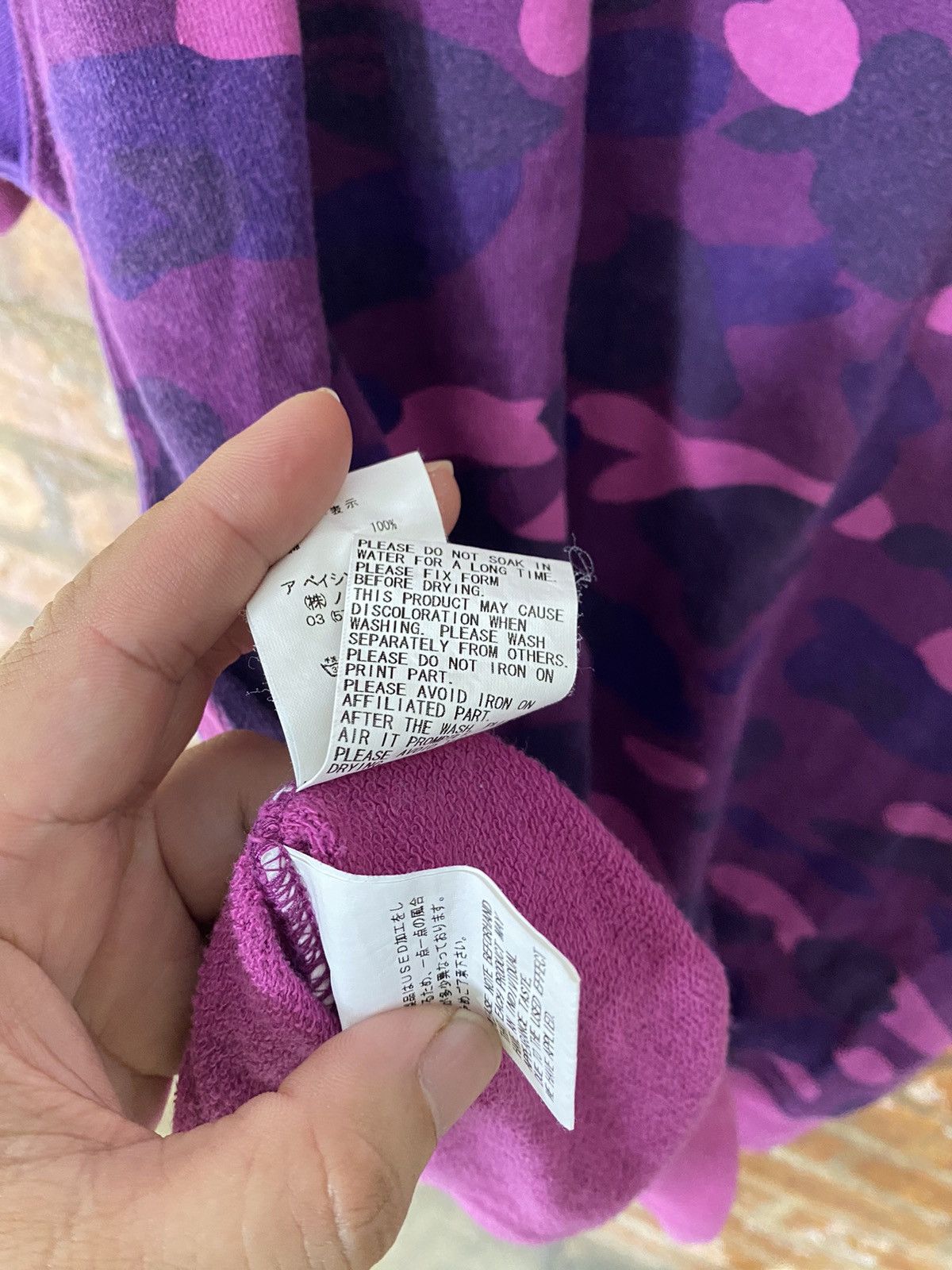 Bape × Nigo 2005 Bape Collage ABC purple camo Size US L / EU 52-54 / 3 - 11 Thumbnail