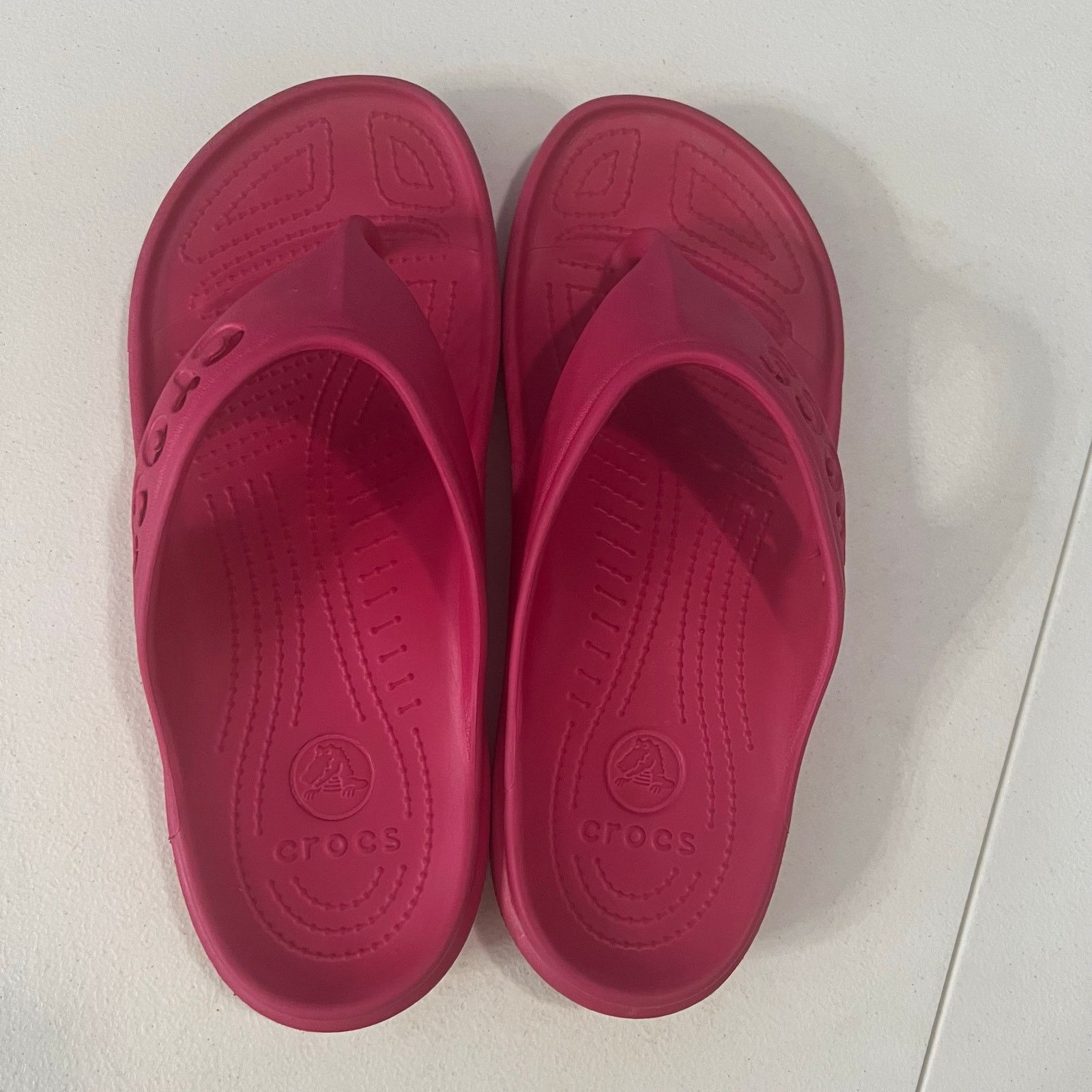 Crocs CROCS Baya Thong Flip Flop Sandals Pink Mens 8 Womens 10 Size US 10 / IT 40 - 7 Thumbnail