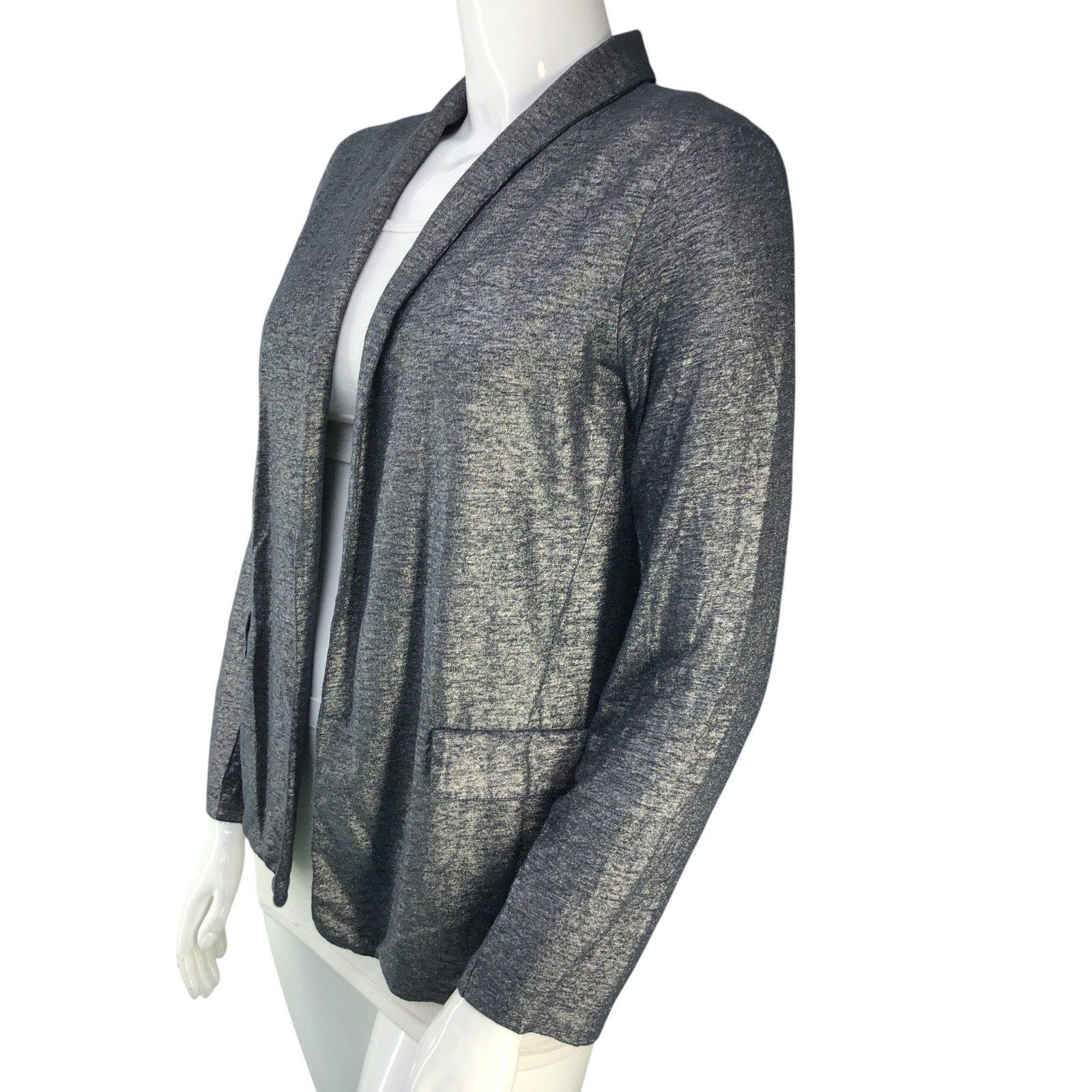 MAJESTIC FILATURES Majestic Filatures Sz 4 (XL) Blazer Open Front Linen Stretch Size L / US 10 / IT 46 - 4 Thumbnail