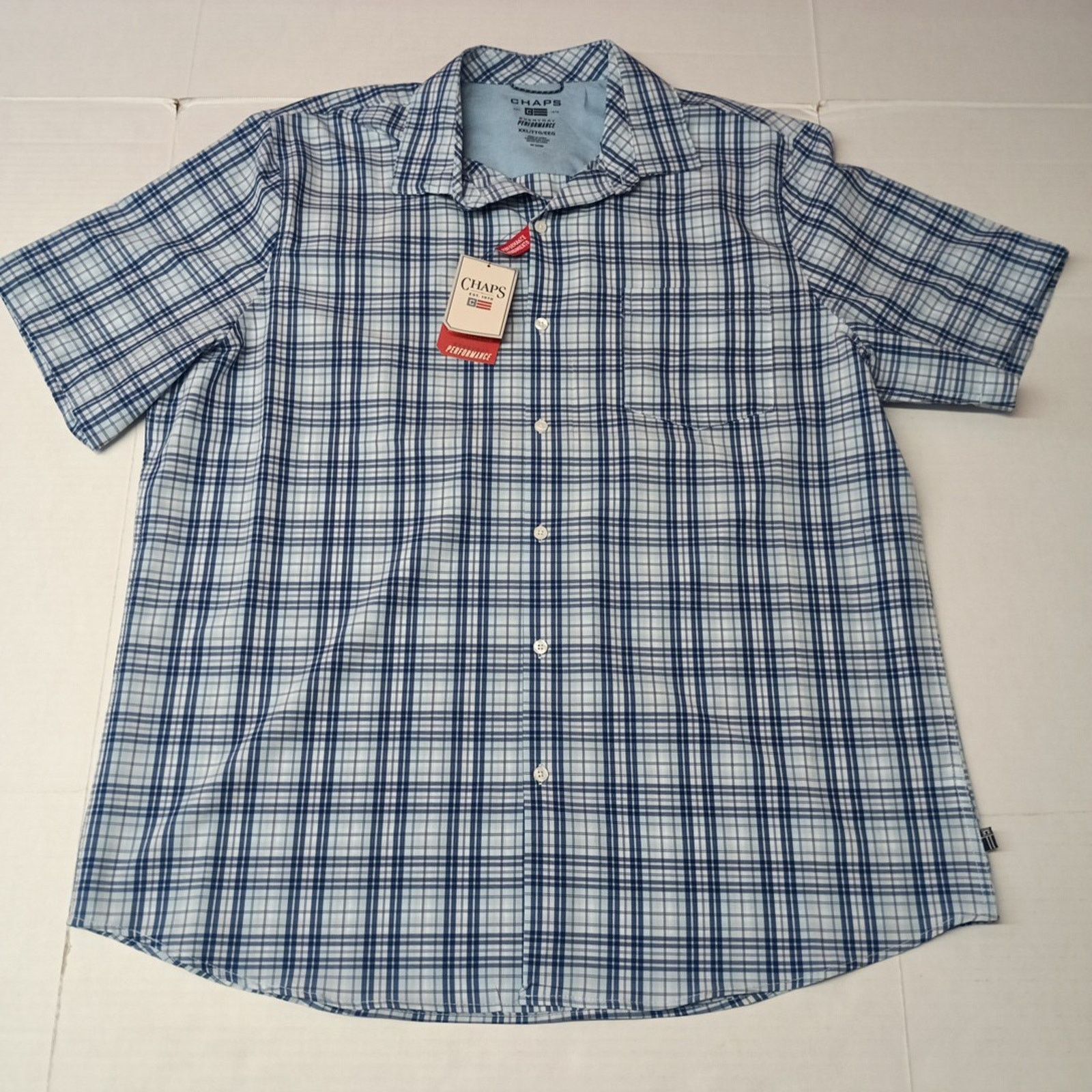 Chaps Chaps Performance Woven Shirt Men's Size 2XL Blue Stretch Size US XXL / EU 58 / 5 - 1 Thumbnail