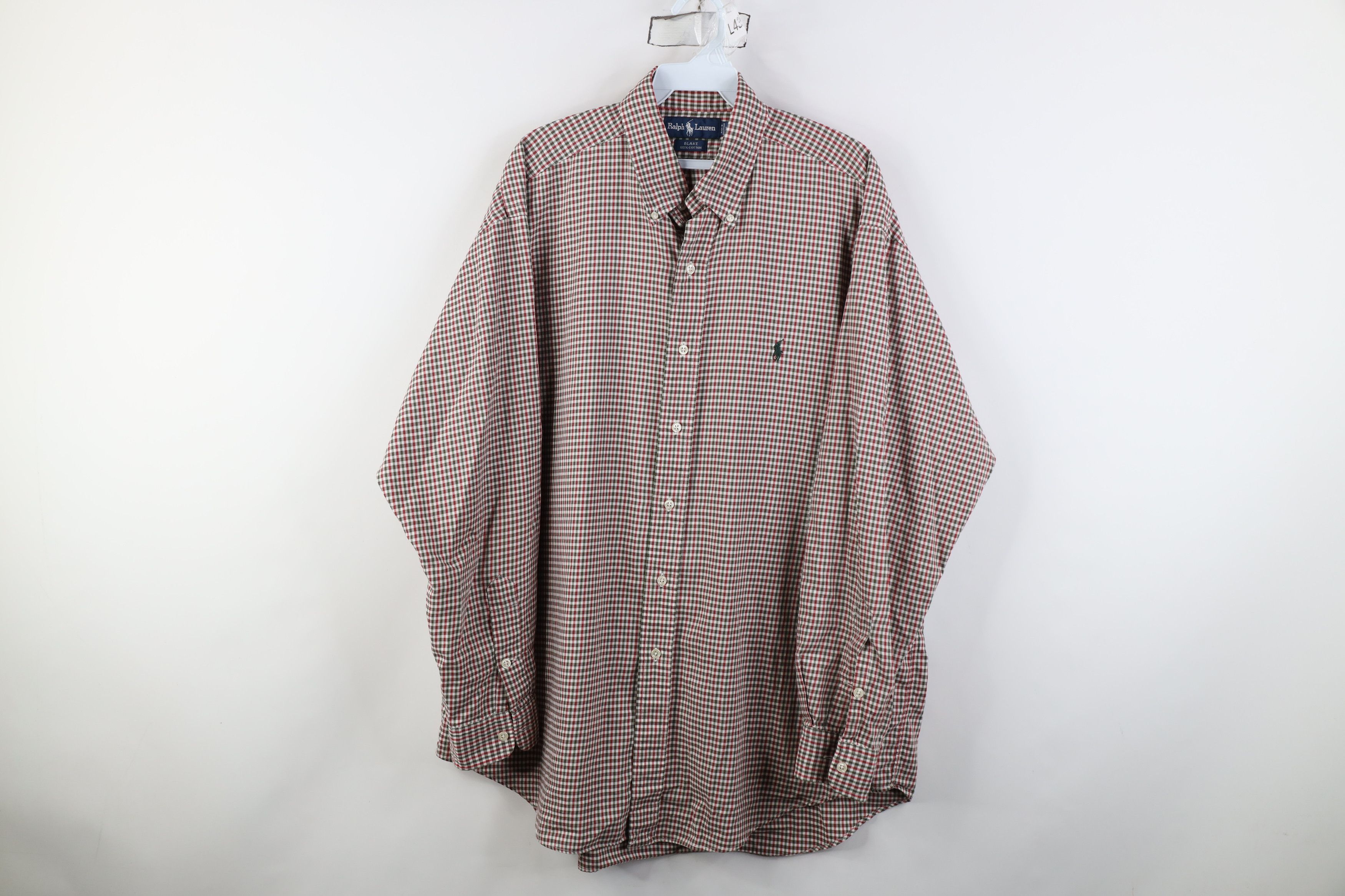 Ralph Lauren Vintage 90s Ralph Lauren Collared Button Down Shirt Plaid Size US L / EU 52-54 / 3 - 1 Thumbnail