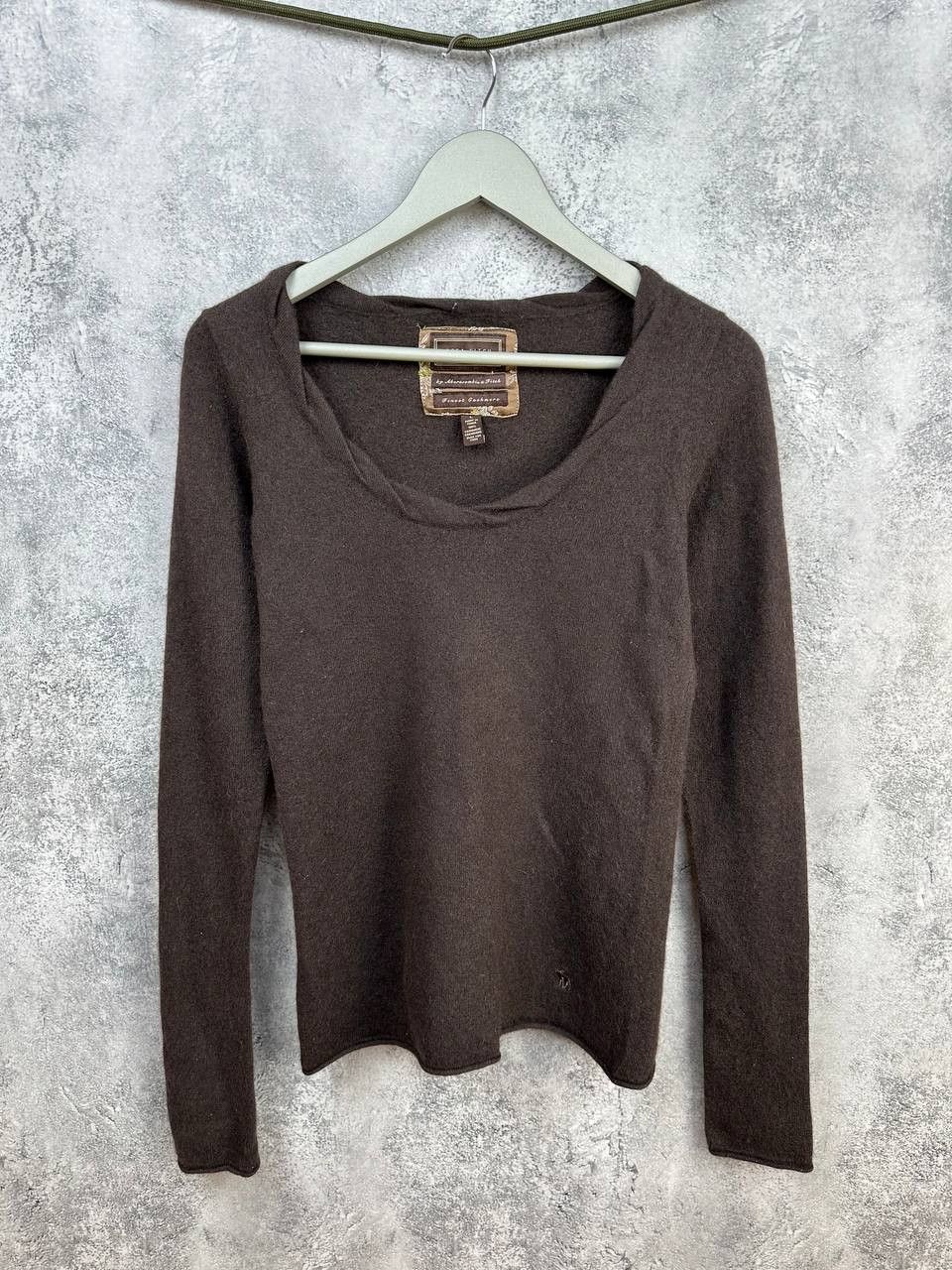 Abercrombie & Fitch Ezra x Abercrombie Fitch Cashmere Scoop Neck Knit Sweater Size L / US 10 / IT 46 - 1 Thumbnail
