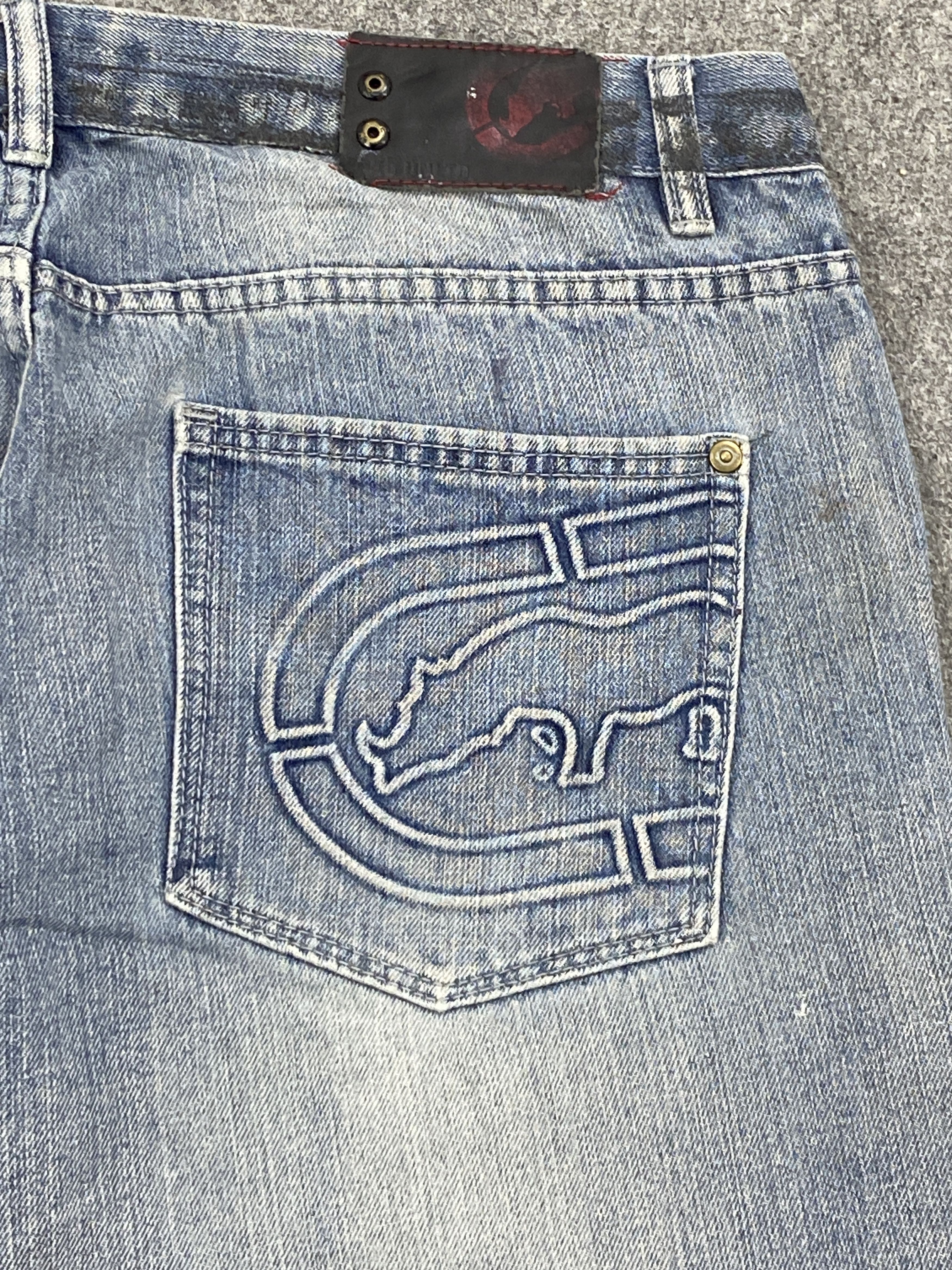 Ecko Unltd. Vintage Ecko Unltd Faded Blue Jeans DP2696 Size US 35 - 6 Thumbnail