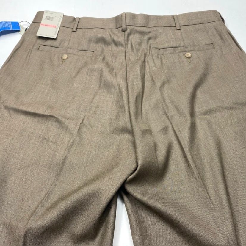 Perry Ellis Perry Ellis Portfolio Dress Pants 40x32 Rock Taupe NWT NEW Luxury Performance Size US 40 / EU 56 - 7 Thumbnail