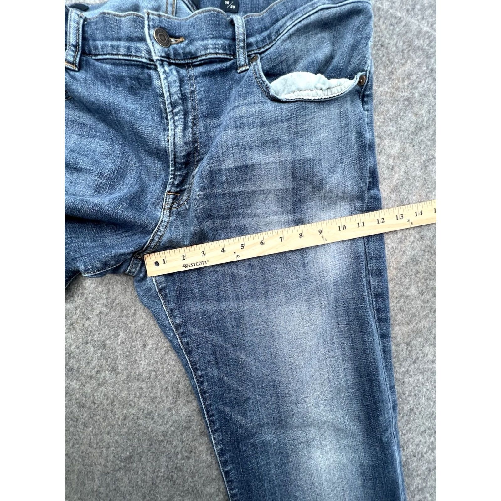 Lucky Brand Lucky Brand 121 Jeans Slim Straight Denim Blue 30x30 Men’s Regular Size 30 Distressed? No, 5-Pocket Style Console: Belt Loops Logo Vintage No Size US 30 / EU 46 - 4 Thumbnail