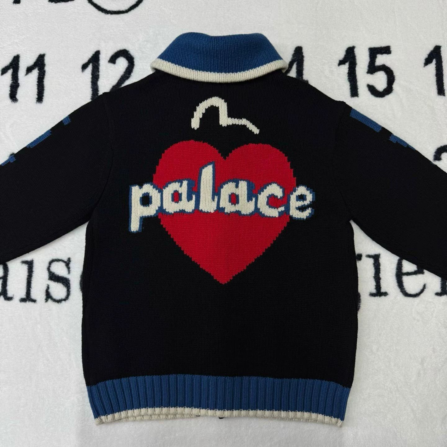 Other PALACE X EVISU Black and Blue Heart Zipper Sweater Size M / US 6-8 / IT 42-44 - 2 Thumbnail