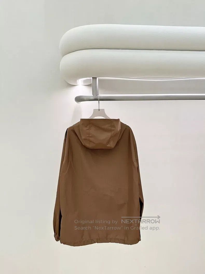 Miu Miu Miu Miu 36 Brown drawstring hooded jacket coat Size S / US 4 / IT 40 - 2 Thumbnail