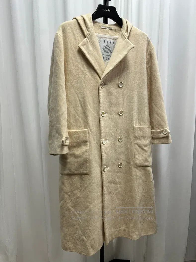 Yohji Yamamoto YOHJI YAMAMOTO Wool hooded double-breasted coat Size M / US 6-8 / IT 42-44 - 2 Thumbnail
