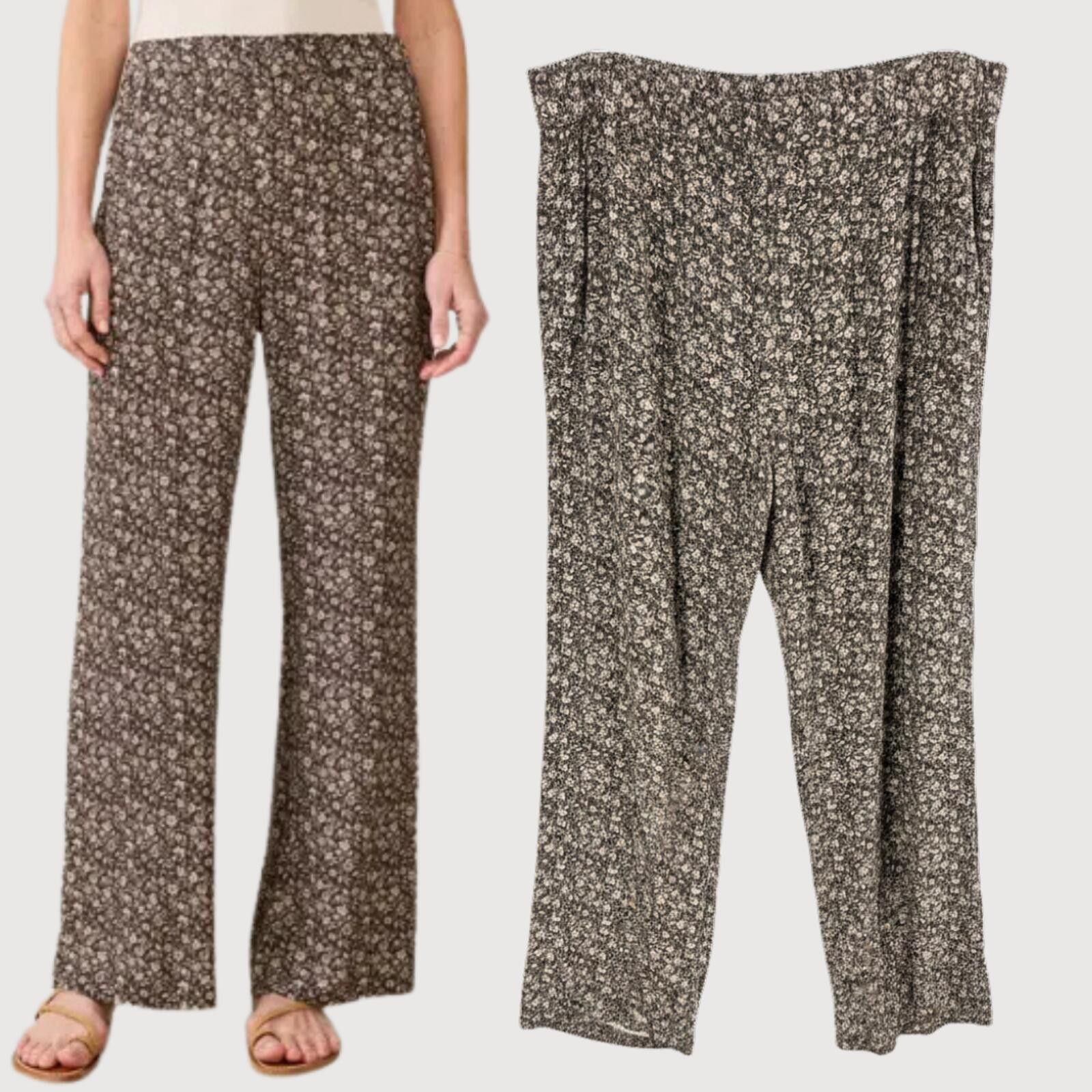 Faherty Faherty Cabana Floral Wide Leg Pants XL Size 40" / US 18 - 1 Thumbnail