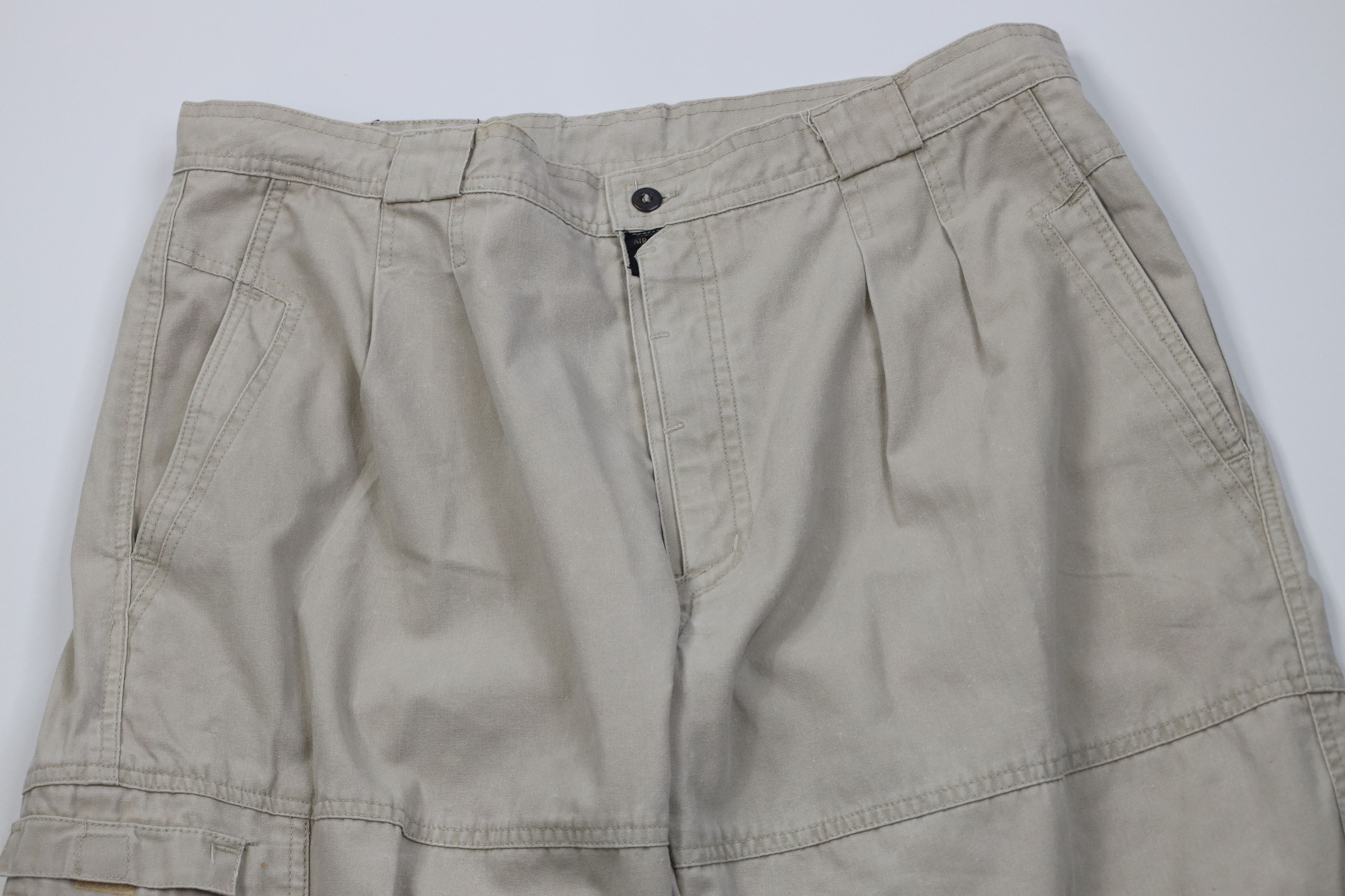 Vintage Vintge 90s Streetwear Stonewash Baggy Canvas Cargo Pants Size US 38 / EU 54 - 2 Thumbnail