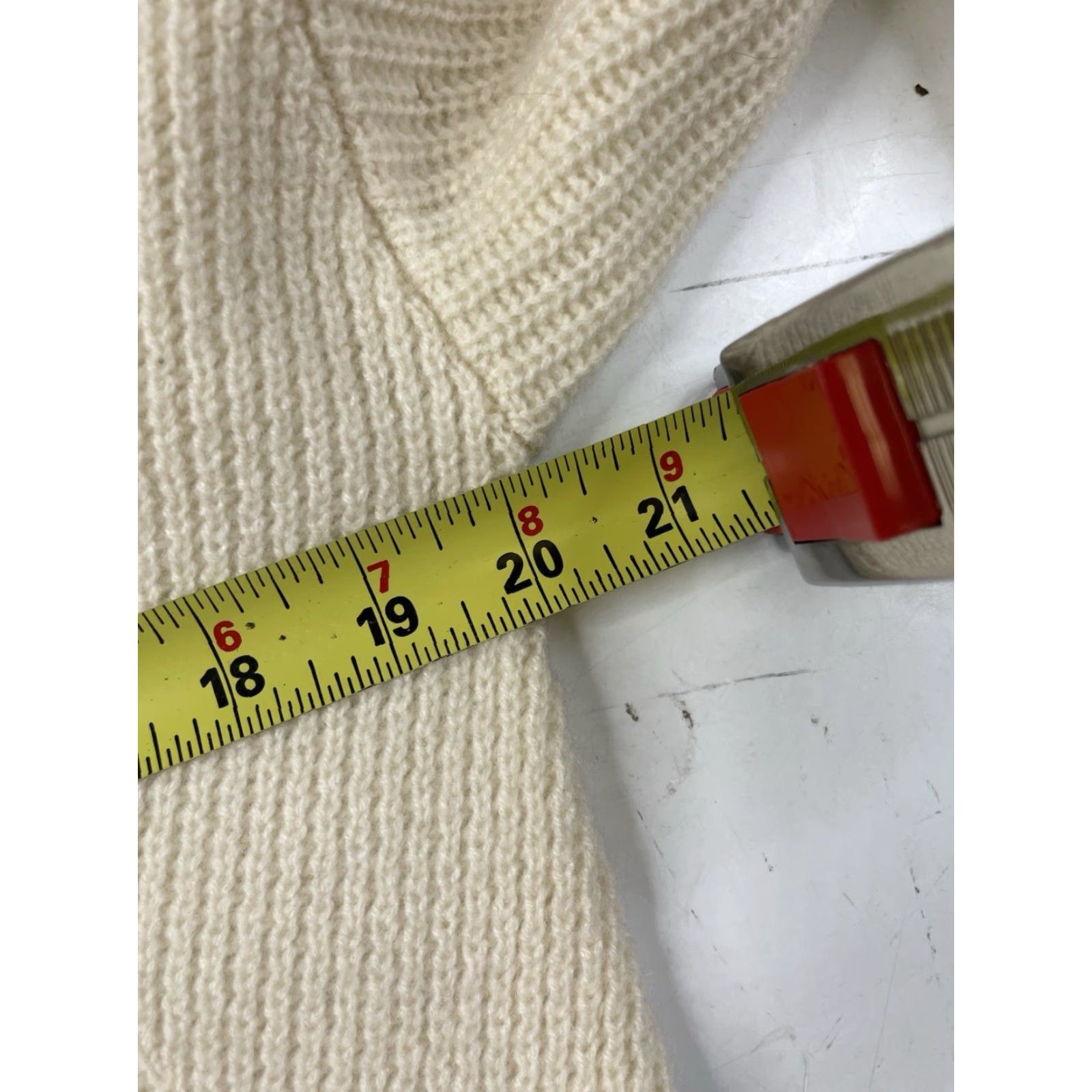 Vintage Halogen Pullover Sweater XS Women Turtleneck Ivory 100% Cashmere Knit Long Sleeve Lightweight Casual Size XS / US 0-2 / IT 36-38 - 8 Thumbnail