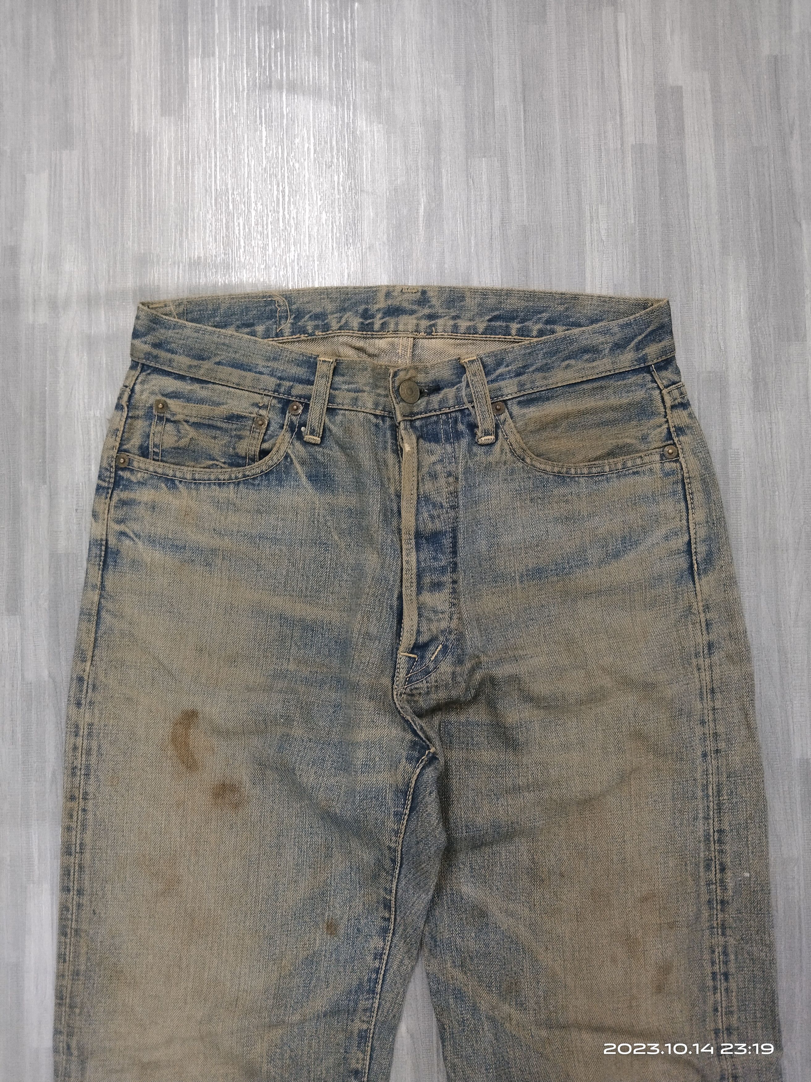 OMNIGOD SICK DISTRESSED OMNIGOD SELVEDGE DENIM PANTS Size US 30 / EU 46 - 4 Thumbnail