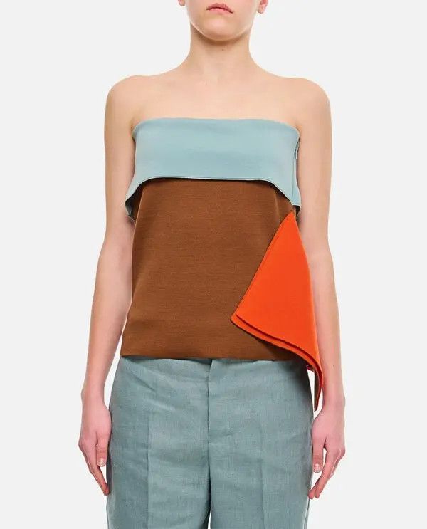 Fendi o1loc1c0126 Strapless Top in Multicolor Size M / US 6-8 / IT 42-44 - 1 Thumbnail