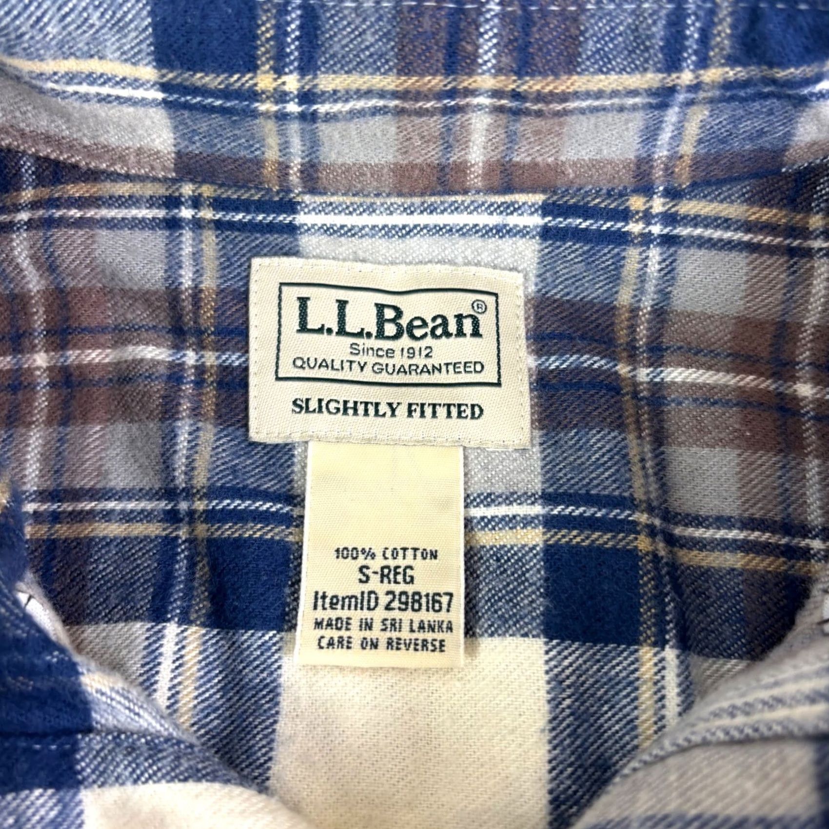 Vintage VINTAGE LL Bean Mens Flannel Shirt Plaid Cotton Button-Up Size US S / EU 44-46 / 1 - 5 Thumbnail