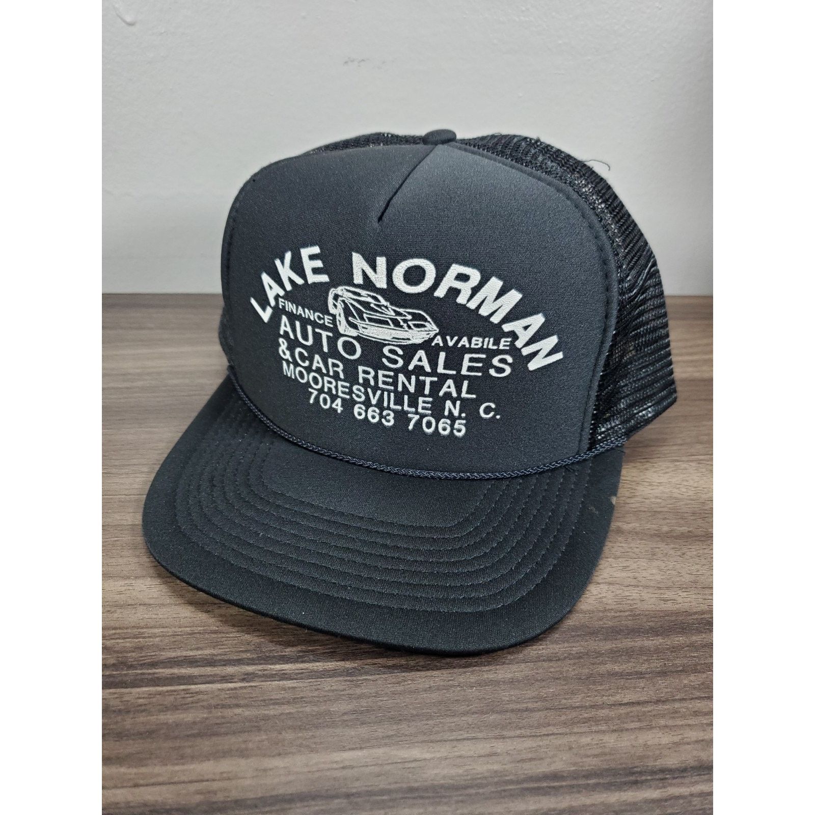 Vintage Lake Norman Auto Trucker Hat Snapback Cap Mooresville NC 704 Size ONE SIZE - 8 Thumbnail