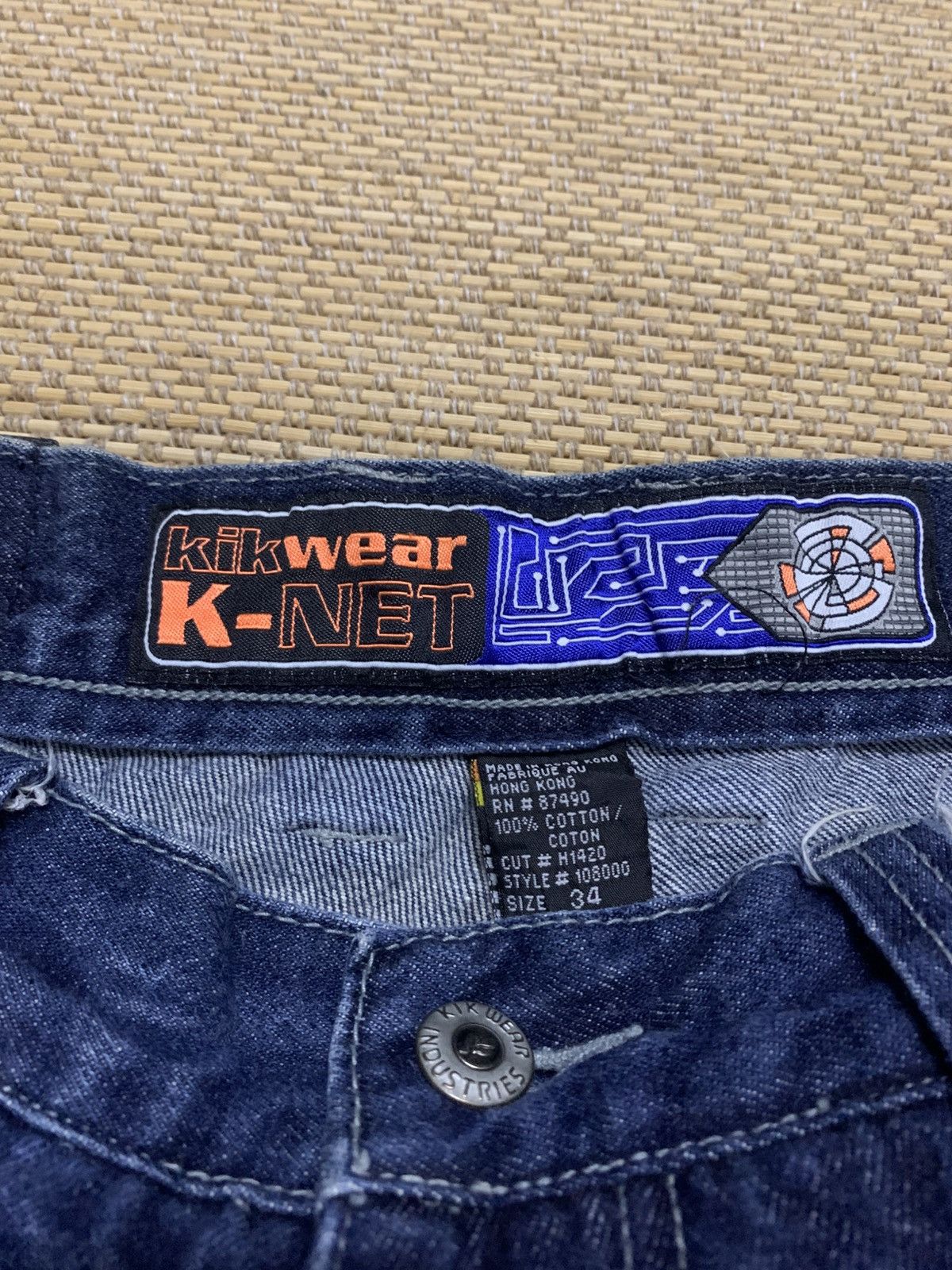 JNCO Kikwear Big Pocket Wide Leg Jeans Size US 34 / EU 50 - 5 Thumbnail