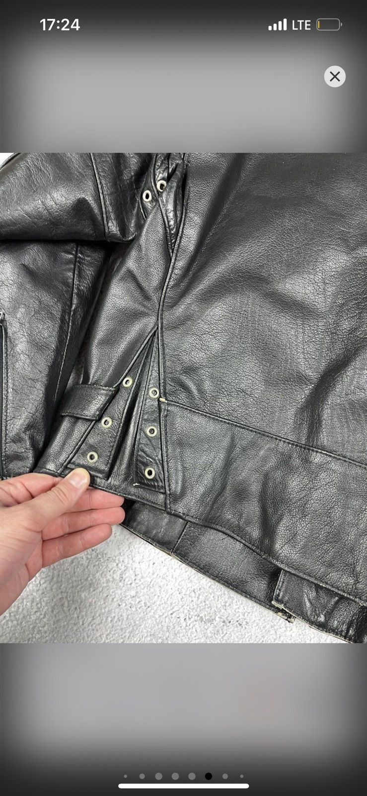 Leather Rare Vintage 80s Leather Biker Jacket England Punk Style Size US L / EU 52-54 / 3 - 14 Thumbnail