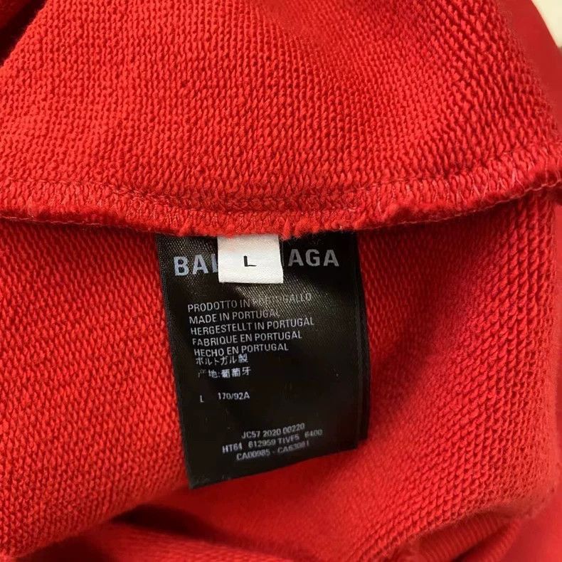 Balenciaga balenciaga red hoodie size L for sale Size US L / EU 52-54 / 3 - 3 Thumbnail