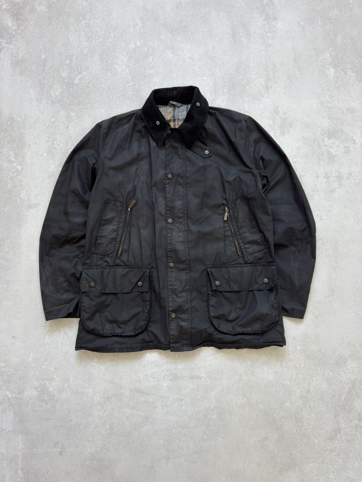 Barbour Vintage Barbour Bedale Waxed Jacket Casual Waterproof Size US L / EU 52-54 / 3 - 14 Thumbnail
