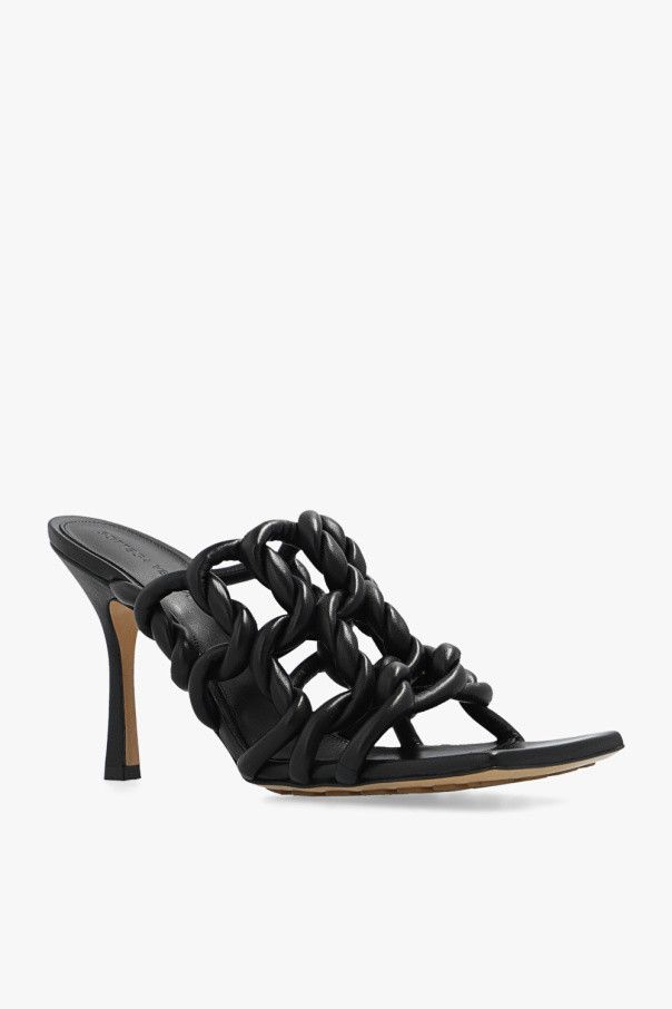 Bottega Veneta o1n1vont0924 Stretch Twist Mules in Black Size US 8.5 / IT 38.5 - 4 Thumbnail