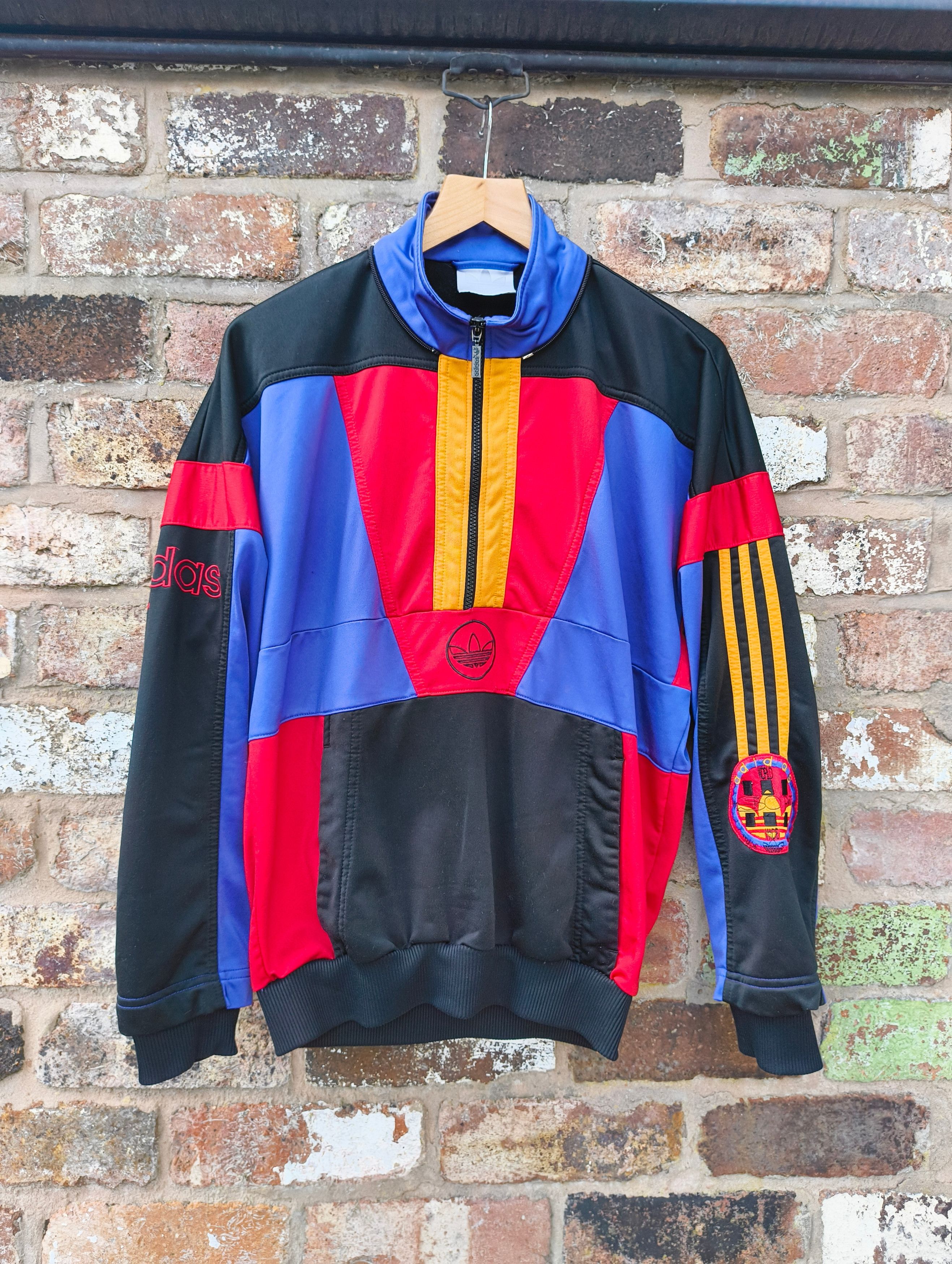 Adidas Vintage Adidas 1/4 zip jumper hoody retro 90's Size US S / EU 44-46 / 1 - 1 Thumbnail