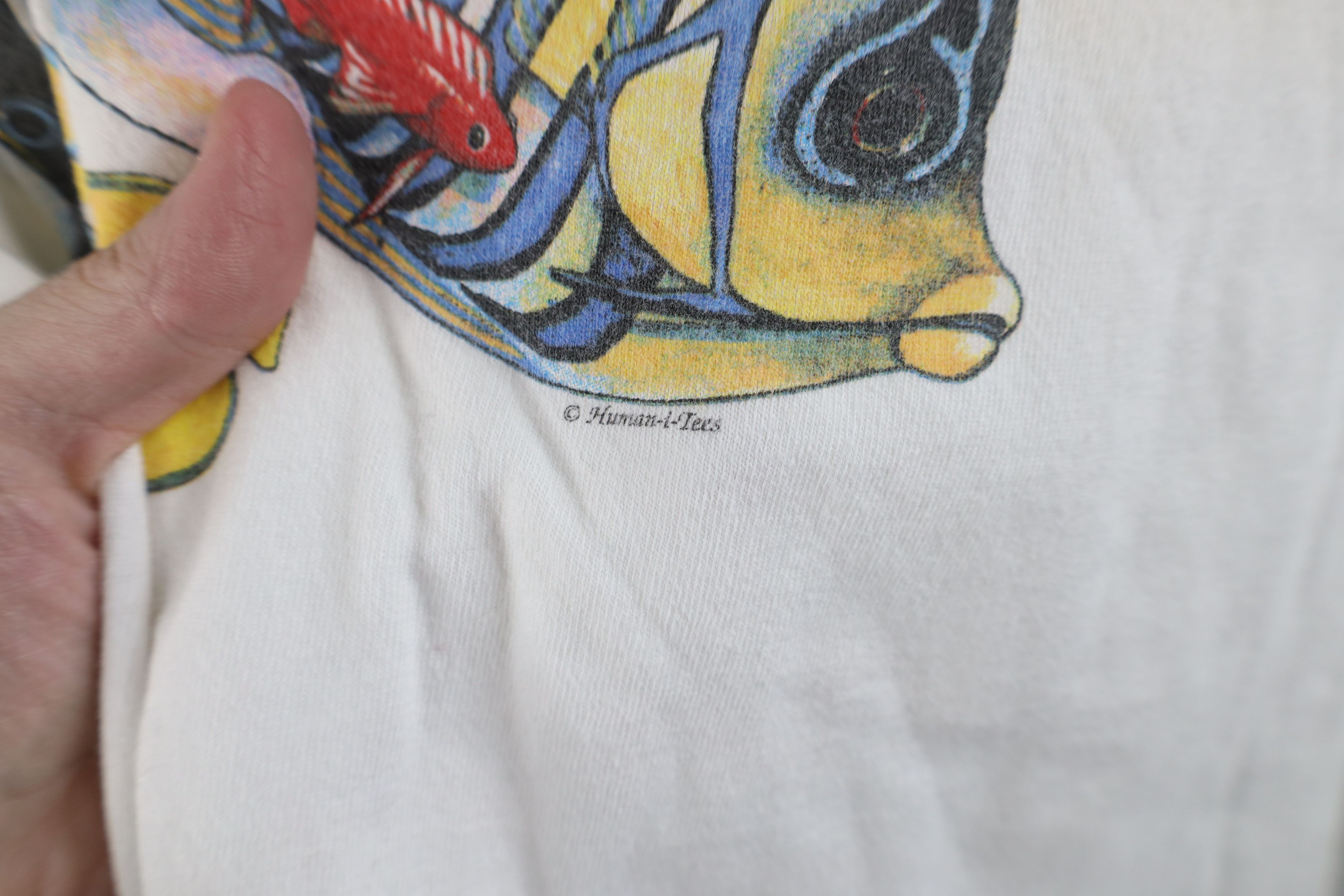 Vintage Vintage 90s Streetwear Day Fish Short Sleeve T-Shirt USA Size US XXL / EU 58 / 5 - 5 Thumbnail