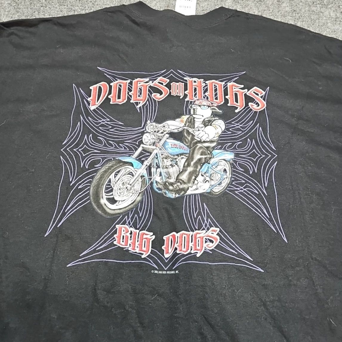 Big Dogs VINTAGE Big Dogs Y2K Men Shirt 4XL Black Dogs On Hogs Short Sleeve 2001 Size US XXL / EU 58 / 5 - 2 Thumbnail
