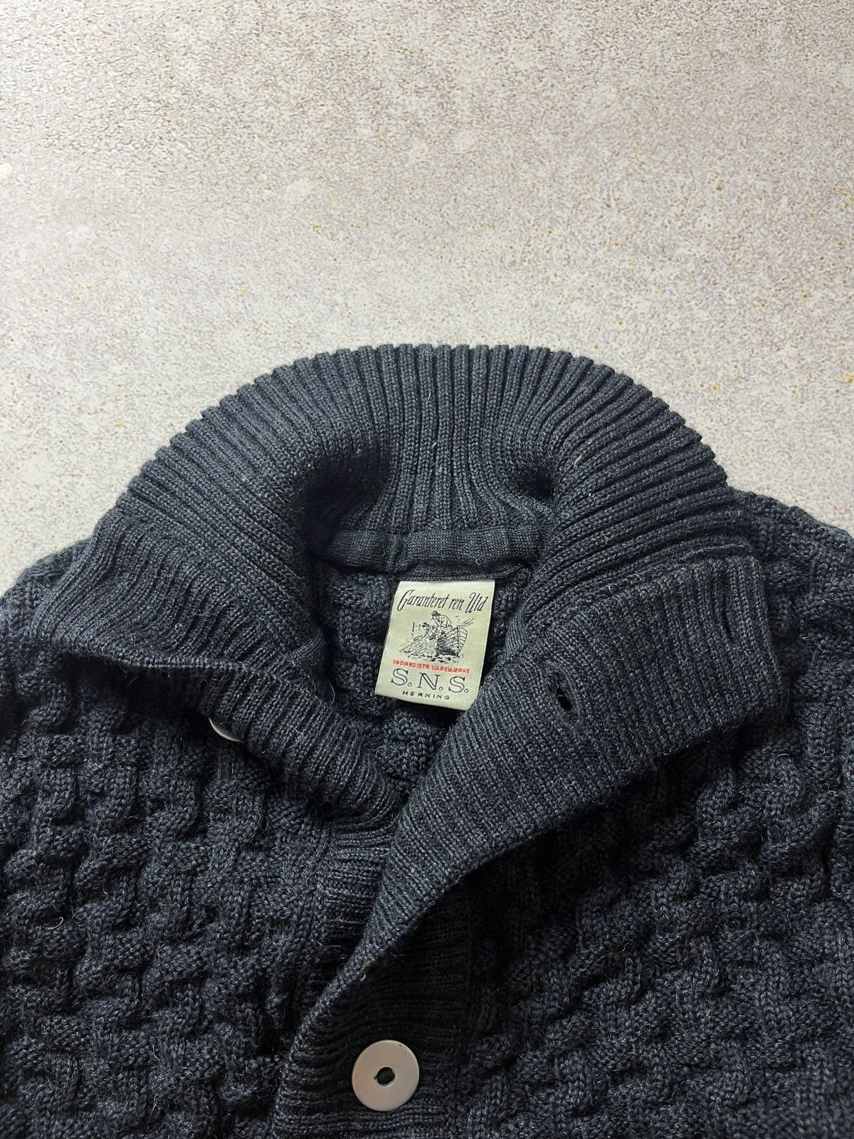S.N.S. Herning DDP SNS HERNING Blue VIRGIN WOOL Stark Cardigan Sweater Size US S / EU 44-46 / 1 - 7 Thumbnail