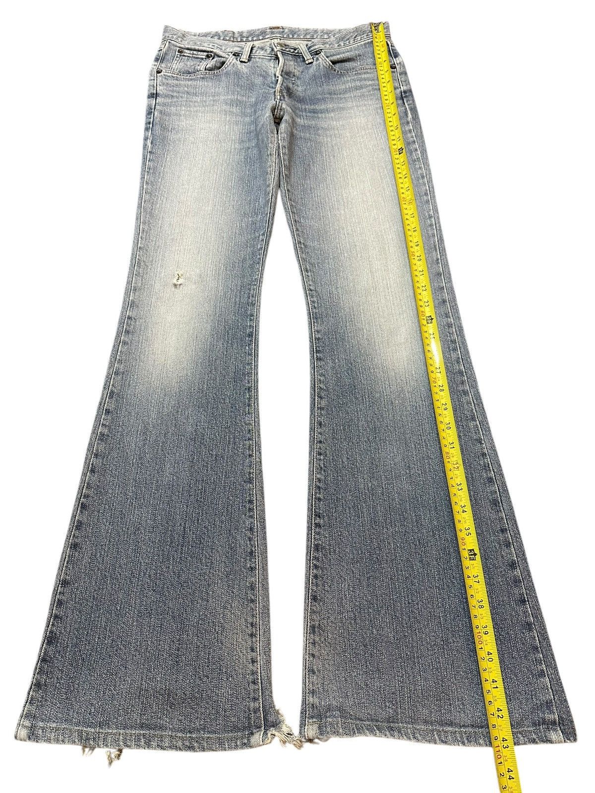 Edwin Vintage Edwin 800 Low Rise Faded Wash Style Flare Jeans Size US 31 - 12 Thumbnail