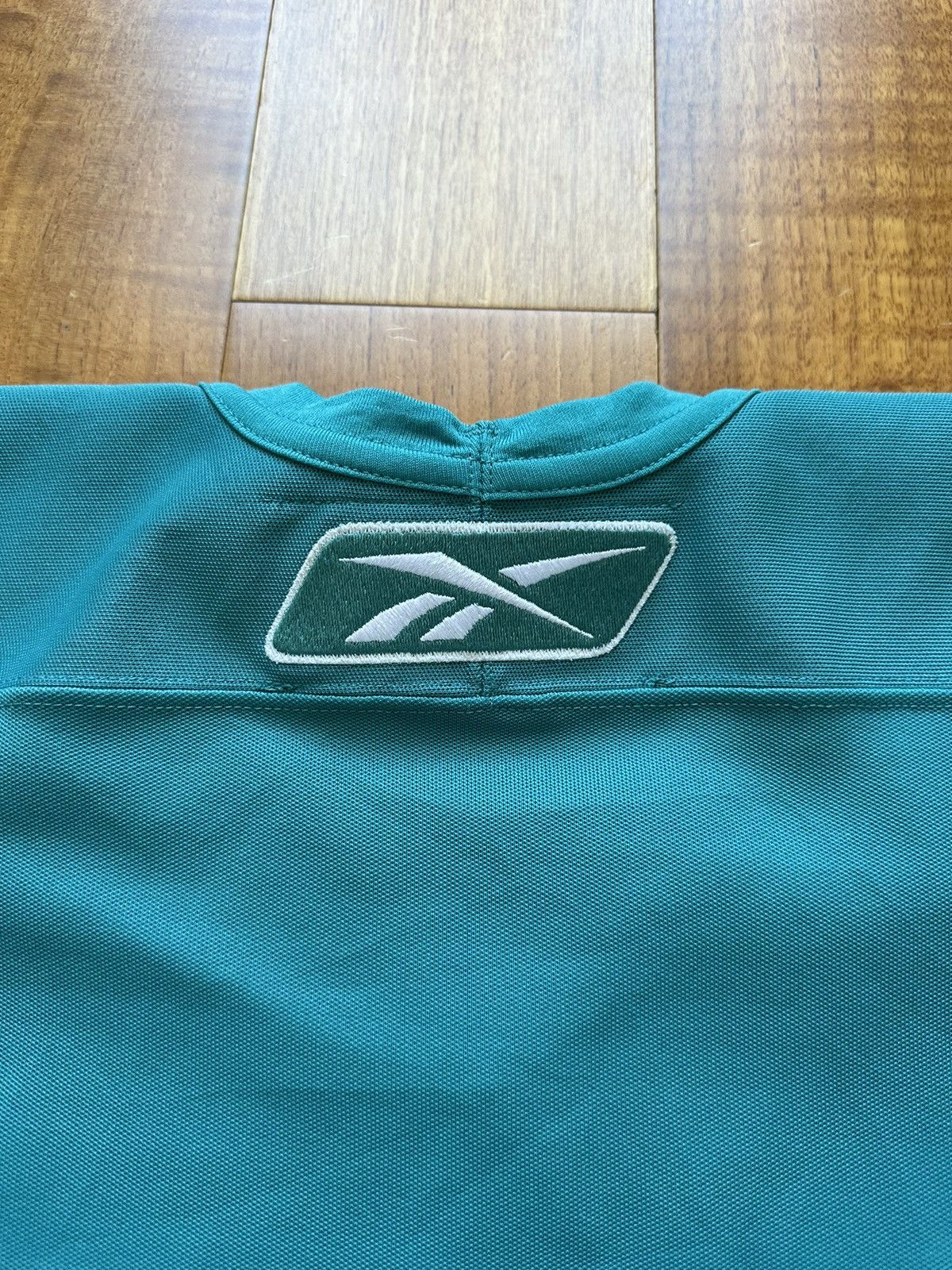 Reebok Vintage 90s Reebok WHL CHL Fight Strap Authentic Teal Jersey Size US XXL / EU 58 / 5 - 15 Thumbnail